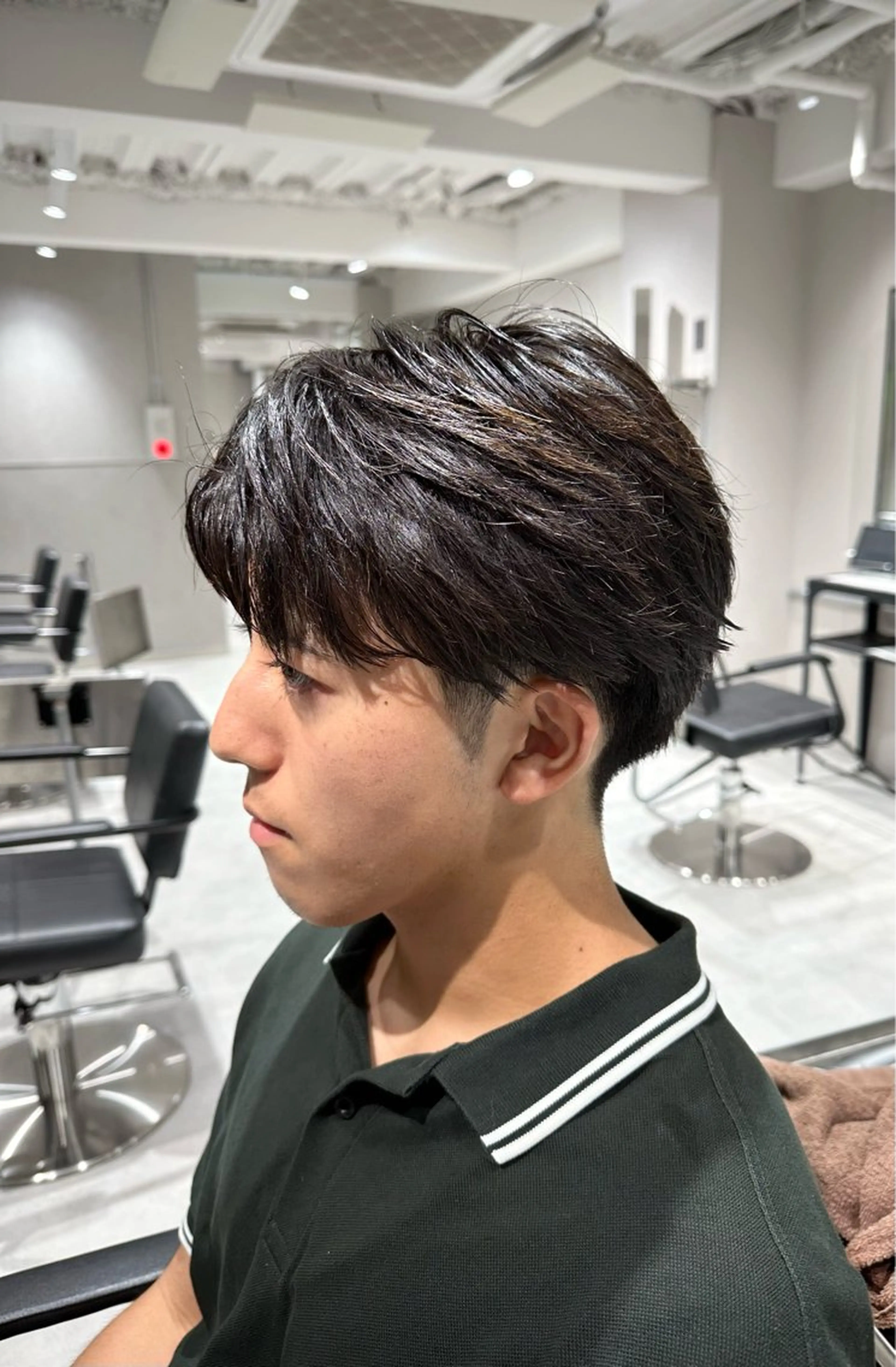 ショート メンズ センターパート 刈り上げ カット 🍀メンズパーマ職人 池袋🍀Yuraのヘアスタイル