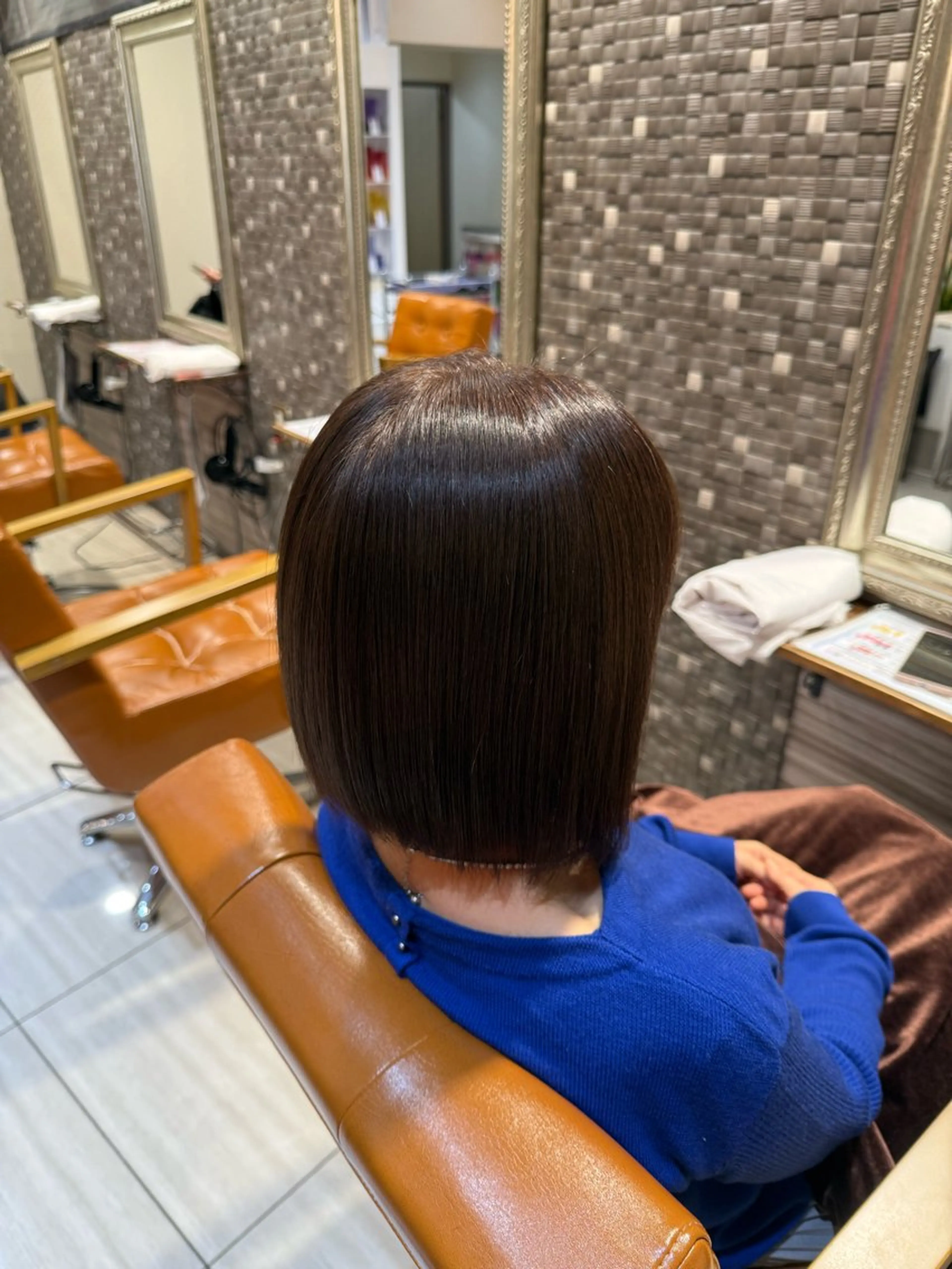 ミディアム カラー カット ヘアカラー トリートメント 🫧艶髪職人/相模 大野/新井公輔🫧のヘアスタイル