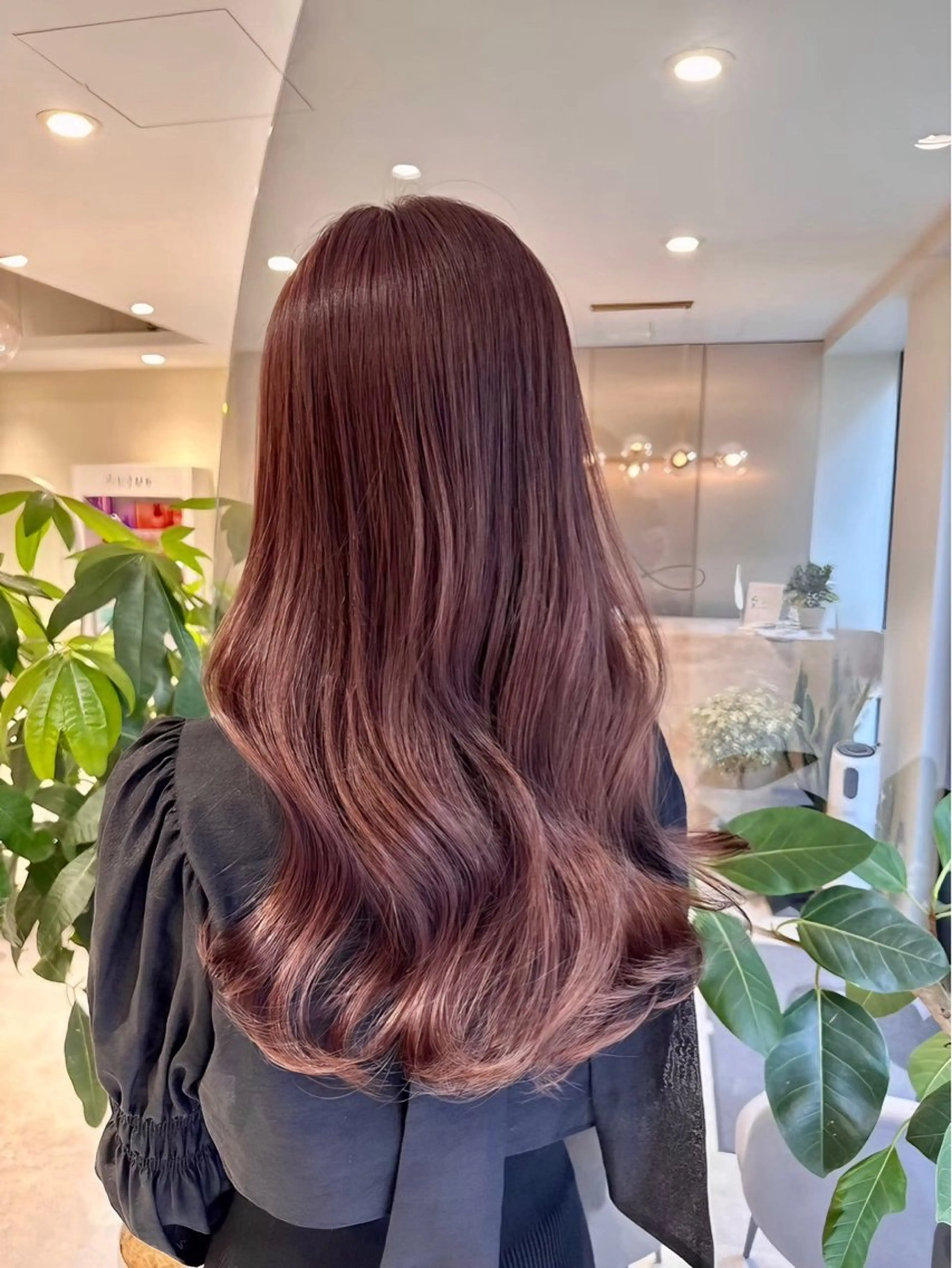 ロング カラー 似合わせカット 小顔カット 縮毛矯正 1日1名様限定 予約可能のヘアスタイル