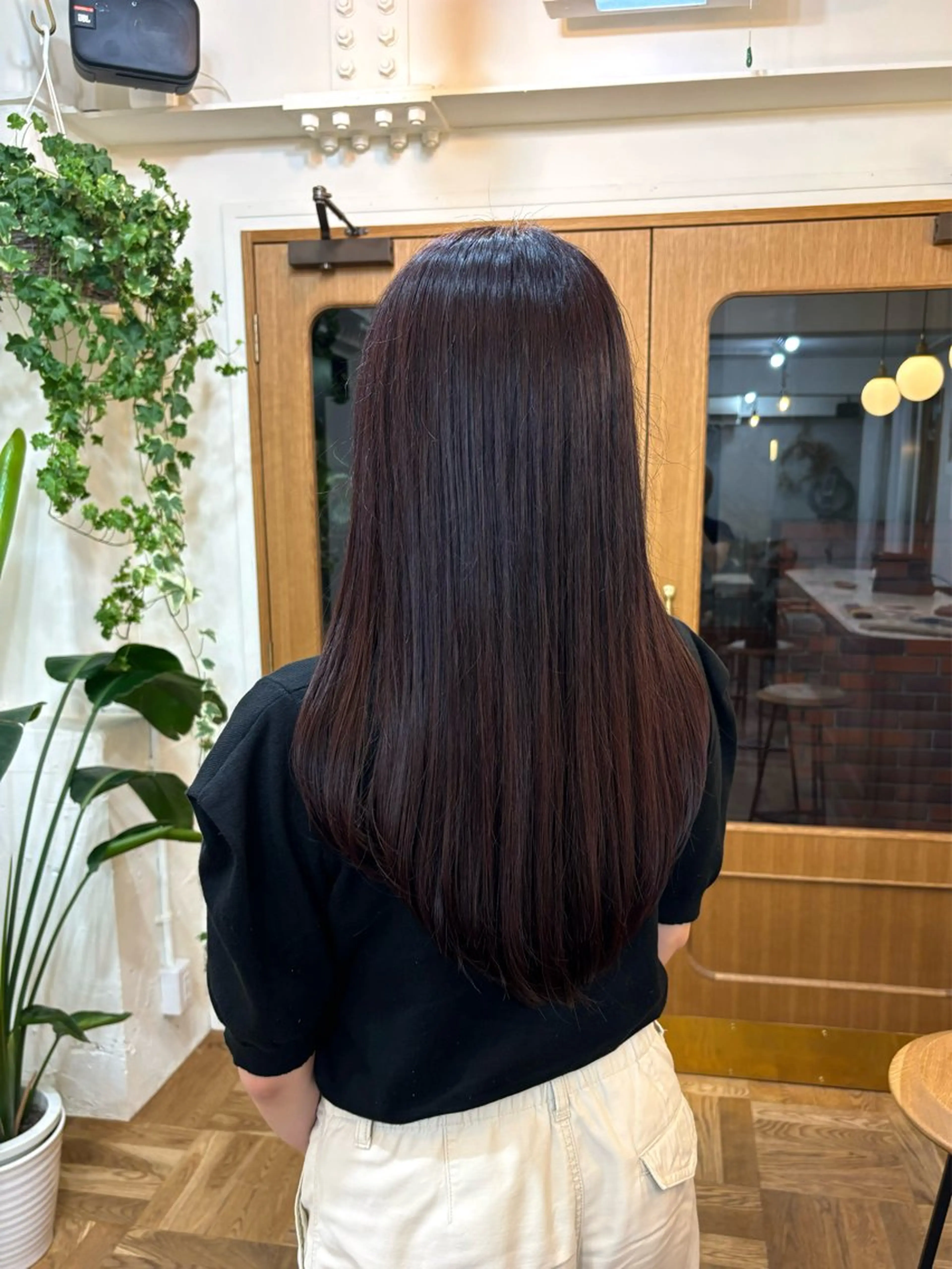 ロング カラー レッドカラー カット ヘアカラー トリートメント ayano🫧 《CIEN》のヘアスタイル
