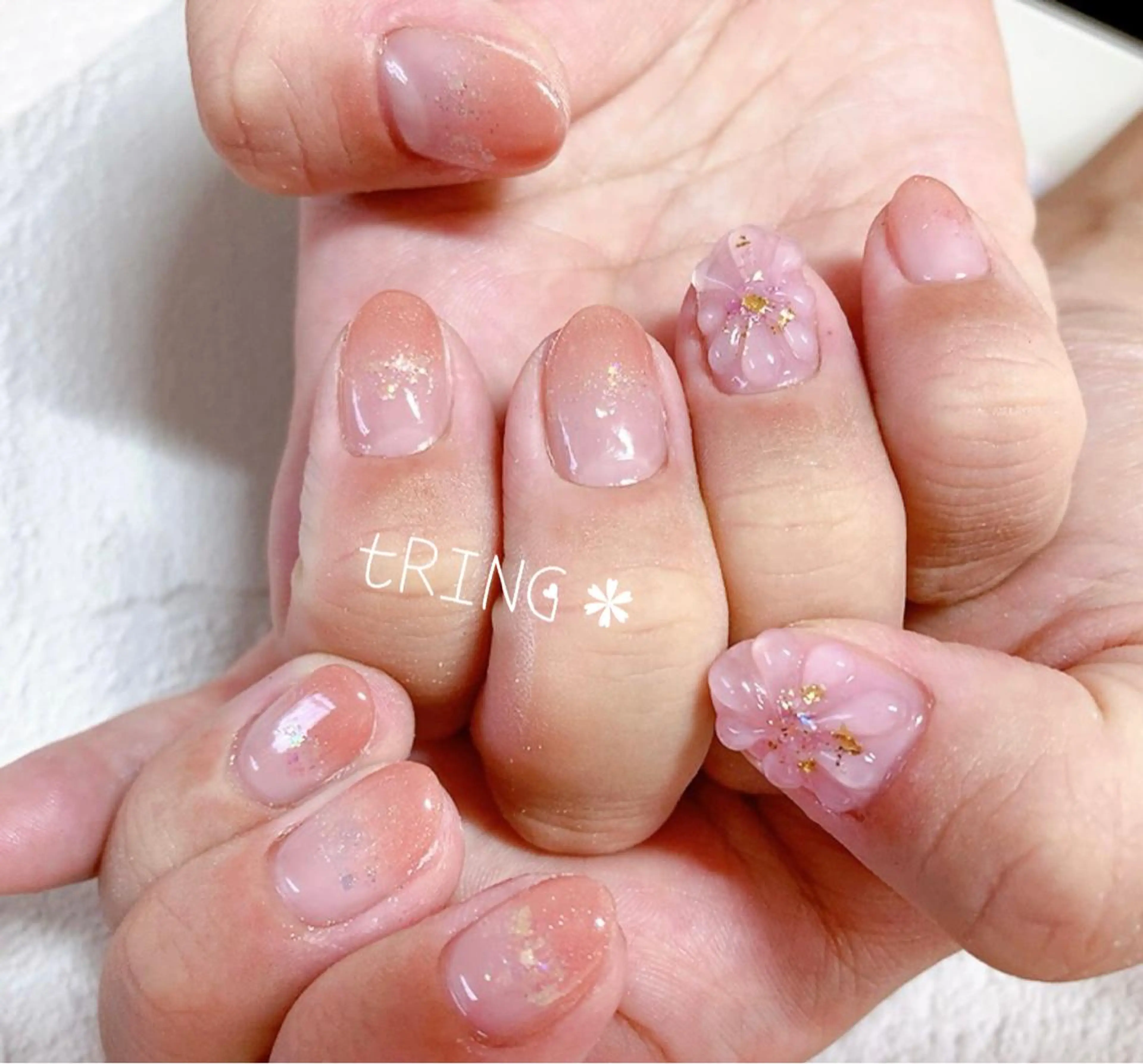 ネイル ハンドネイル tRING＊ しいの木台のネイルデザイン