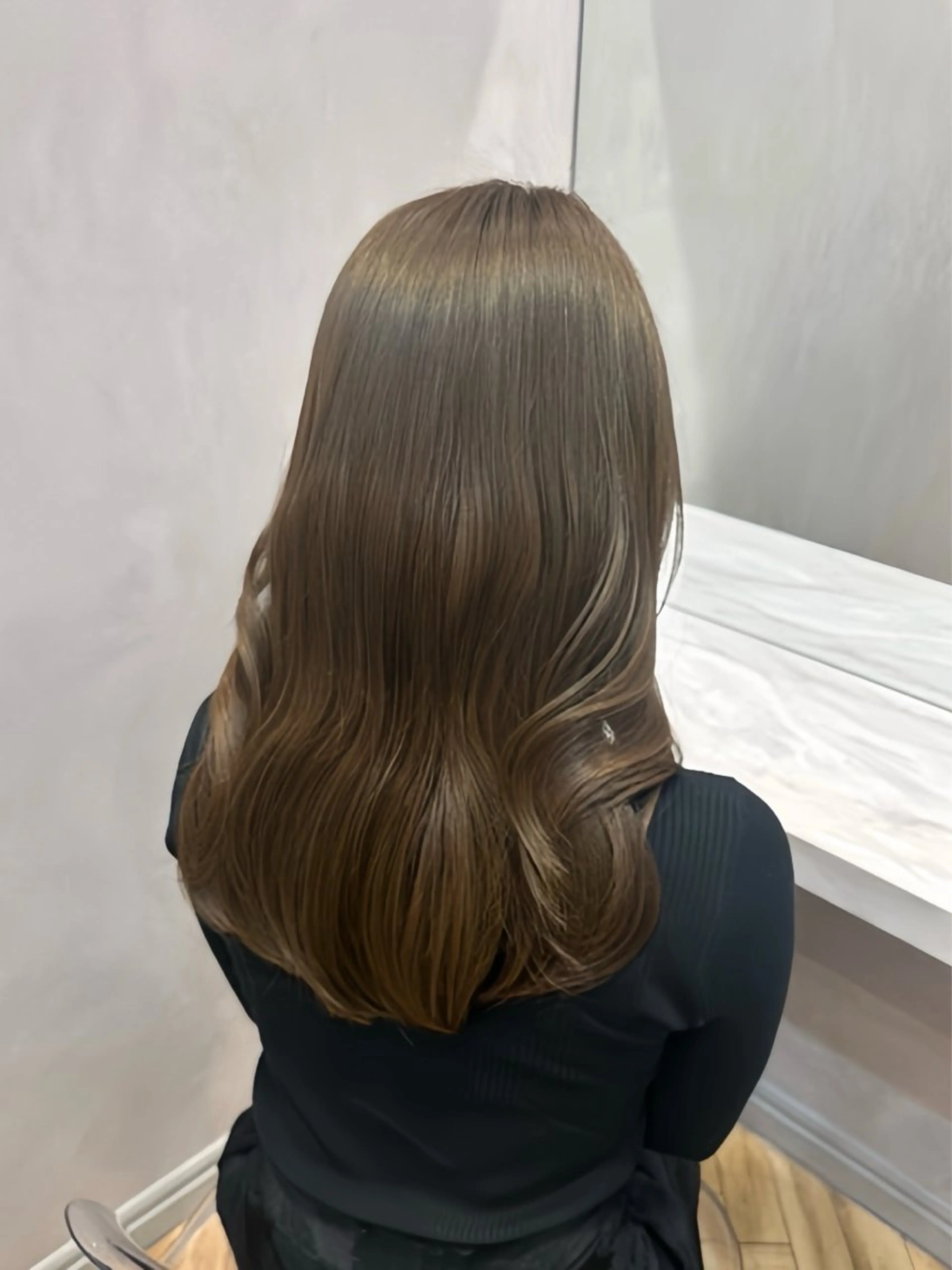 セミロング カット ヘアカラー 韓国🎀レイヤー/艶 髪/縮毛矯正/ユリナのヘアスタイル