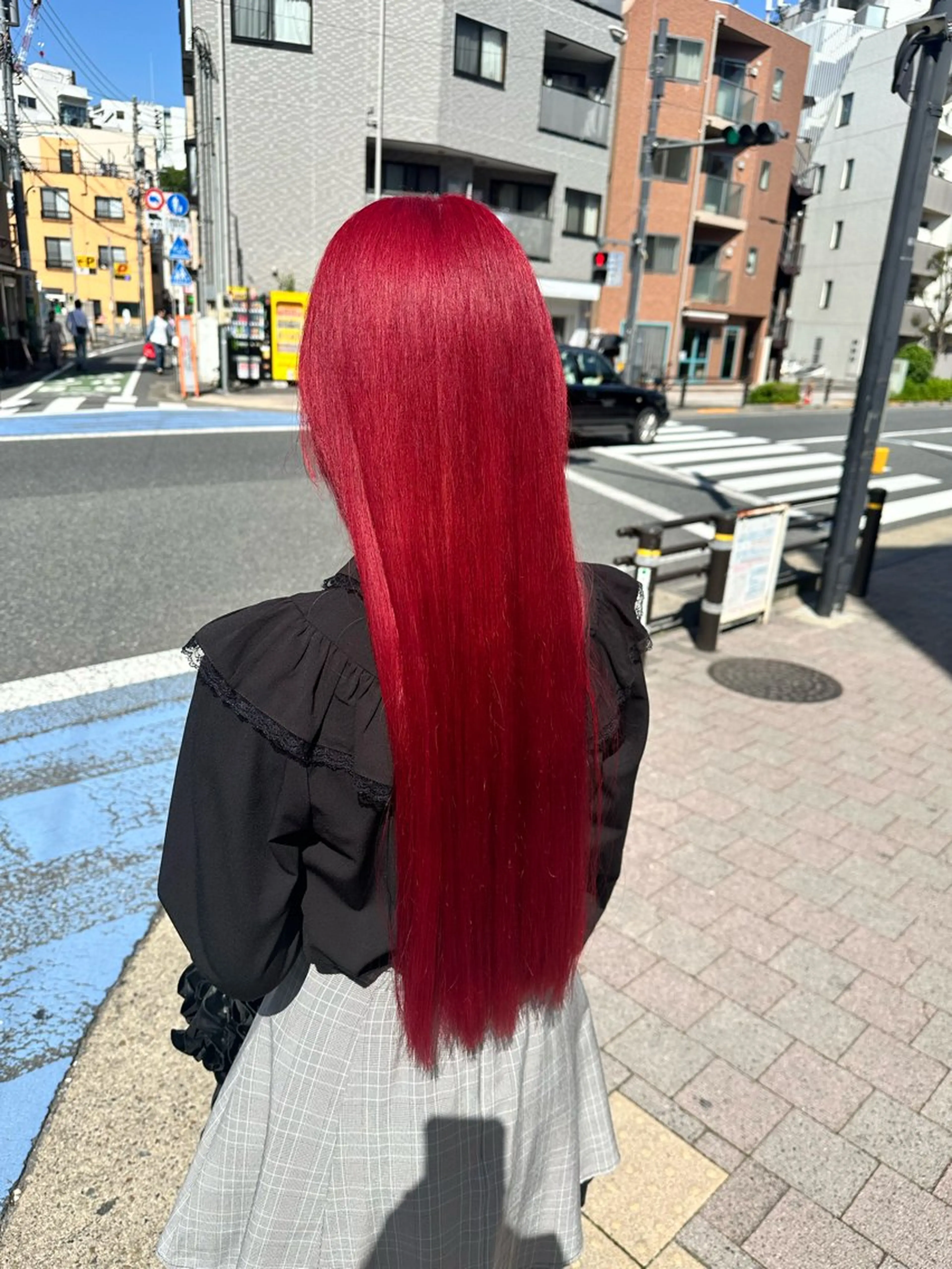 ロング カラー ヘアアレンジ ダブルカラー｜ なおき｜池袋美容師のヘアスタイル