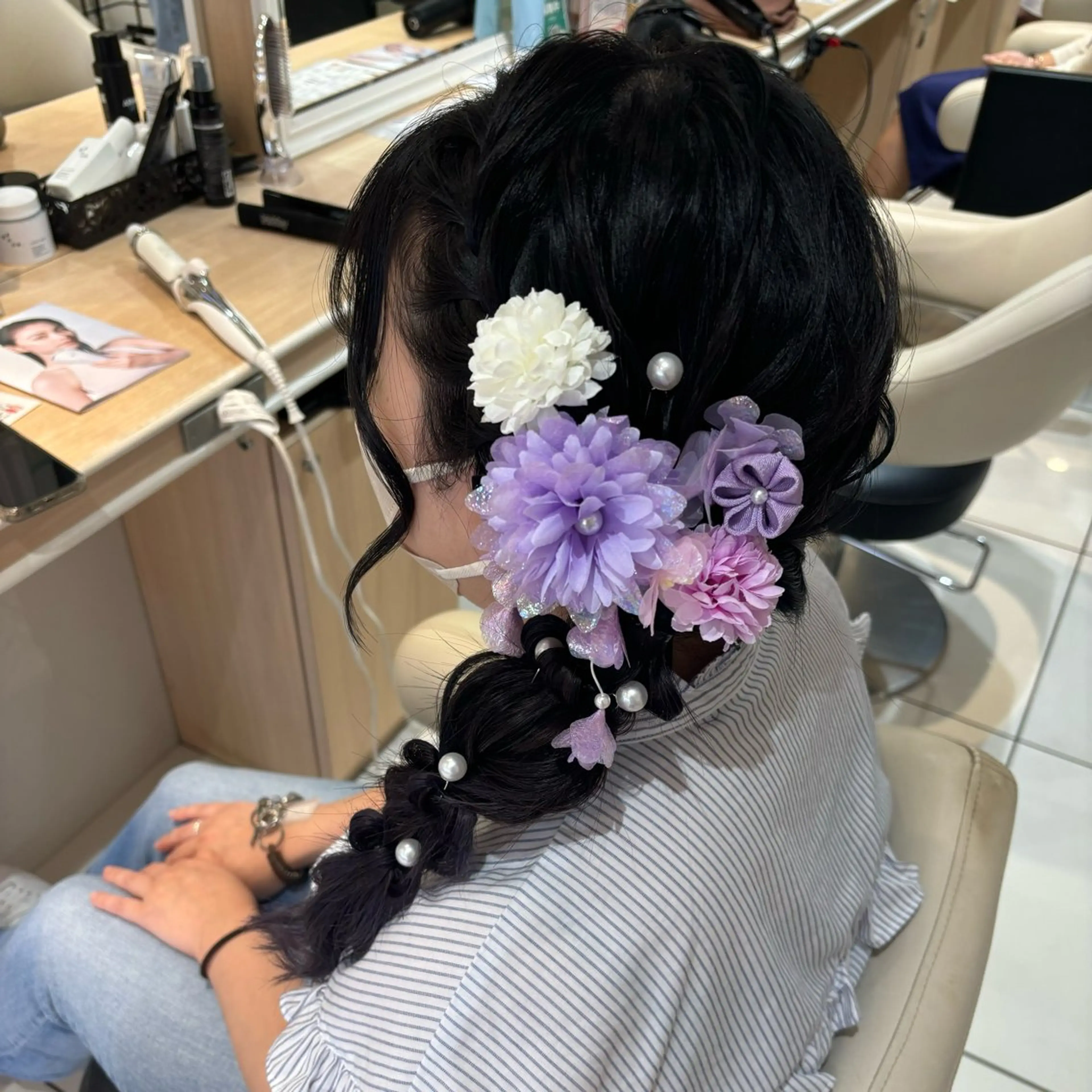 ロング ヘアアレンジ ヘアセット 宮永 璃沙のヘアスタイル