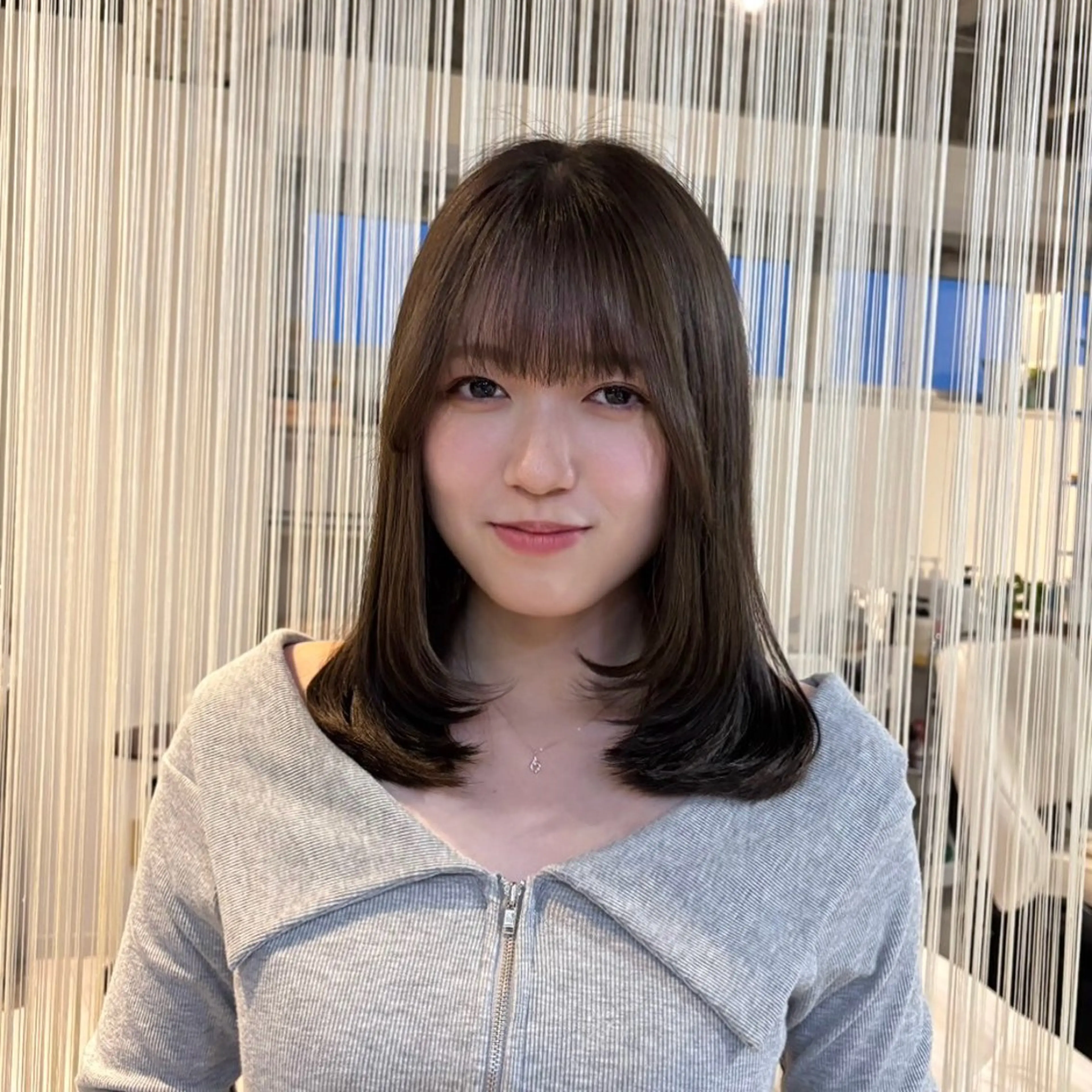 セミロング カラー レイヤーカット カット ヘアカラー トリートメント RINNO🌷艶髪/ 艶カラー/縮毛矯正のヘアスタイル