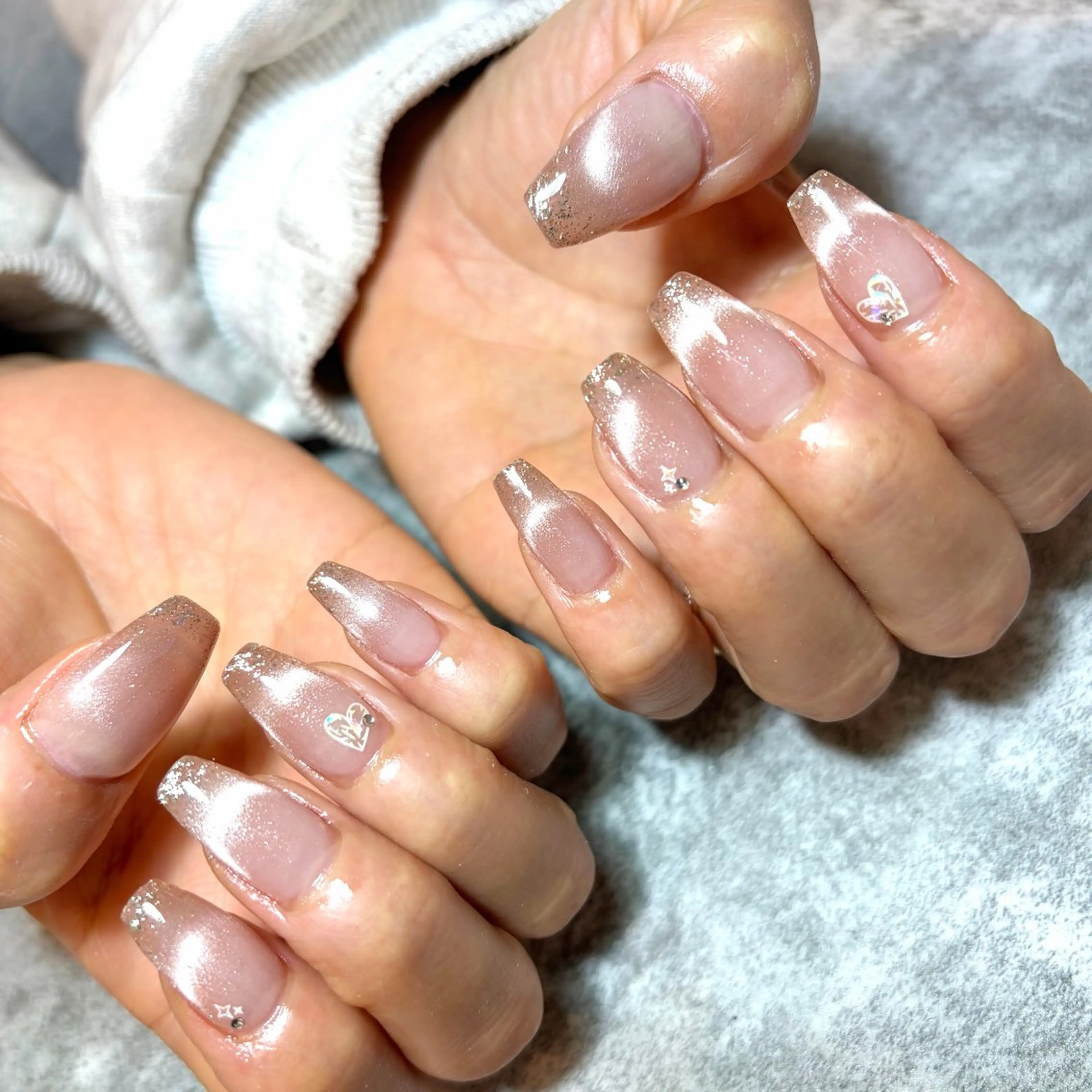 ネイル フレンチネイル マグネットフレンチ Mii nailのネイルデザイン