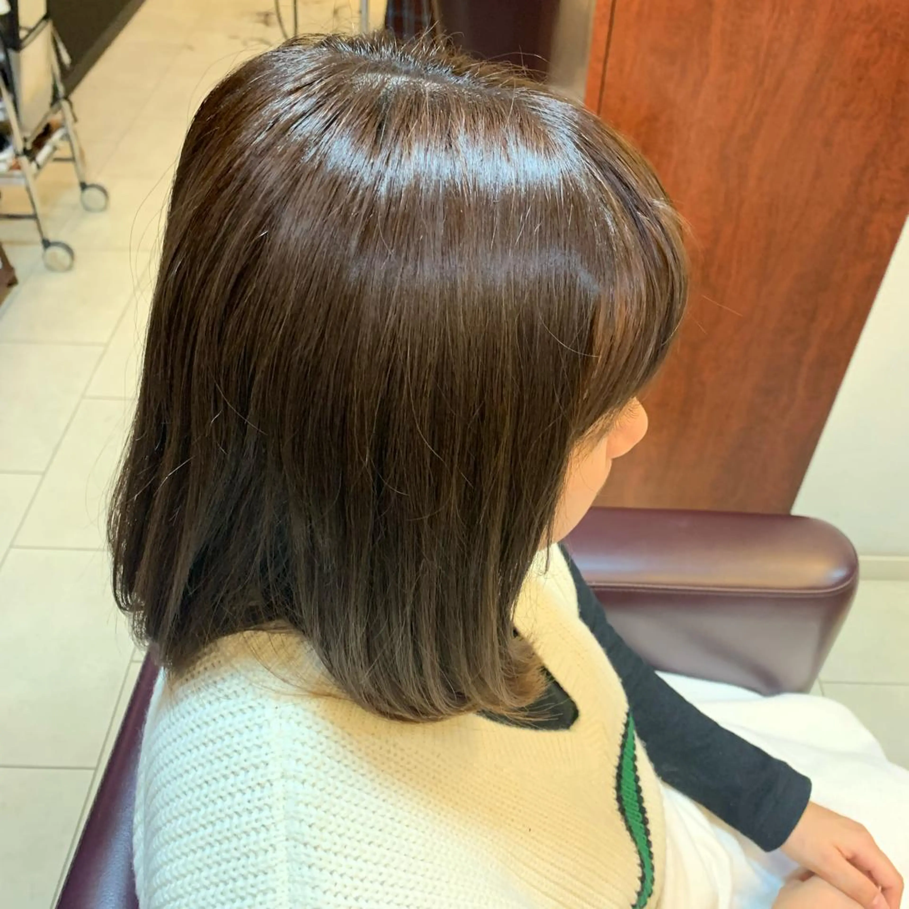 ミディアム カラー 小顔/似合わせカット 杉山莉菜のヘアスタイル