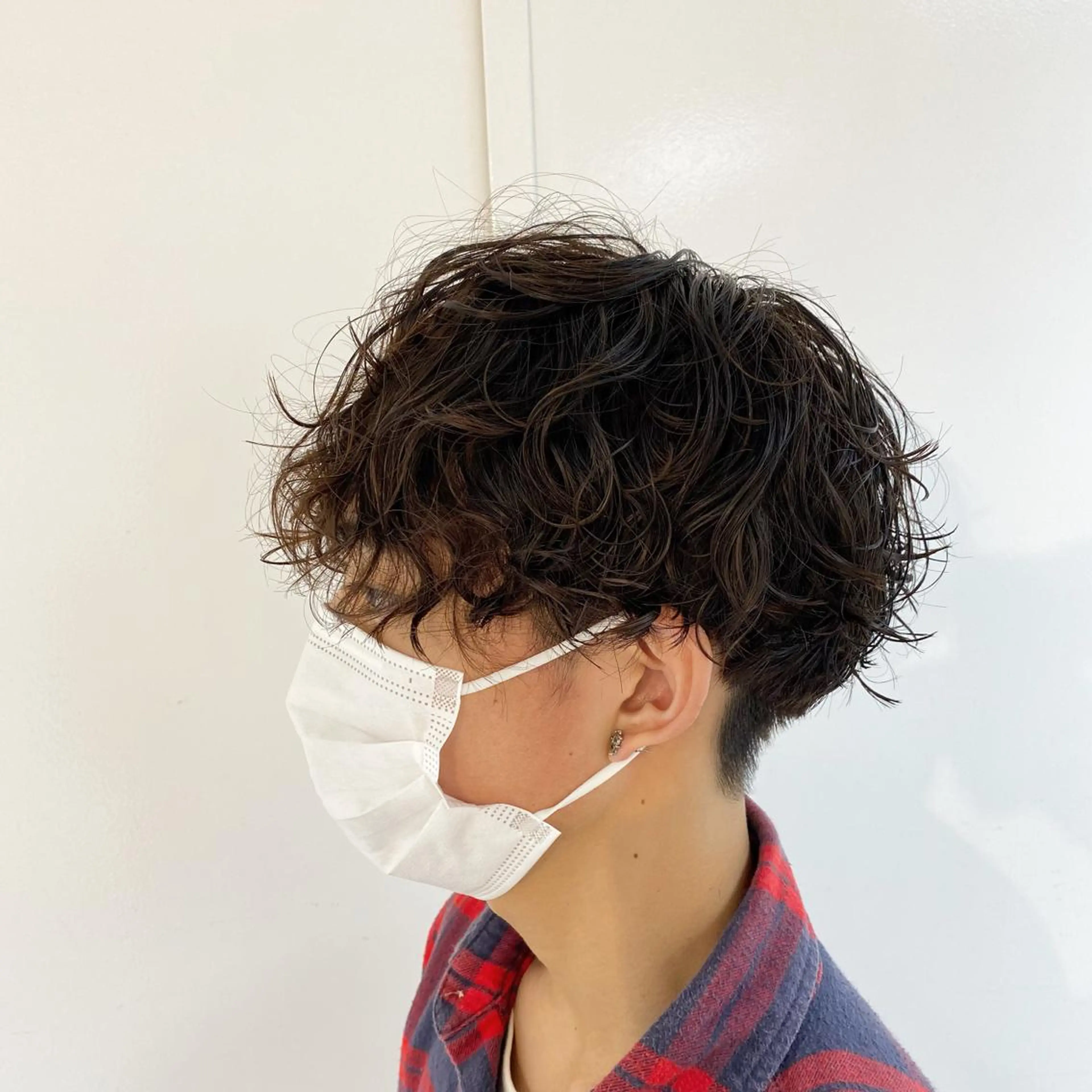 パーマ メンズ メンズパーマ スパイラルパーマ カット パーマ ✂韓国レイヤー 🦋みやび🪽のヘアスタイル