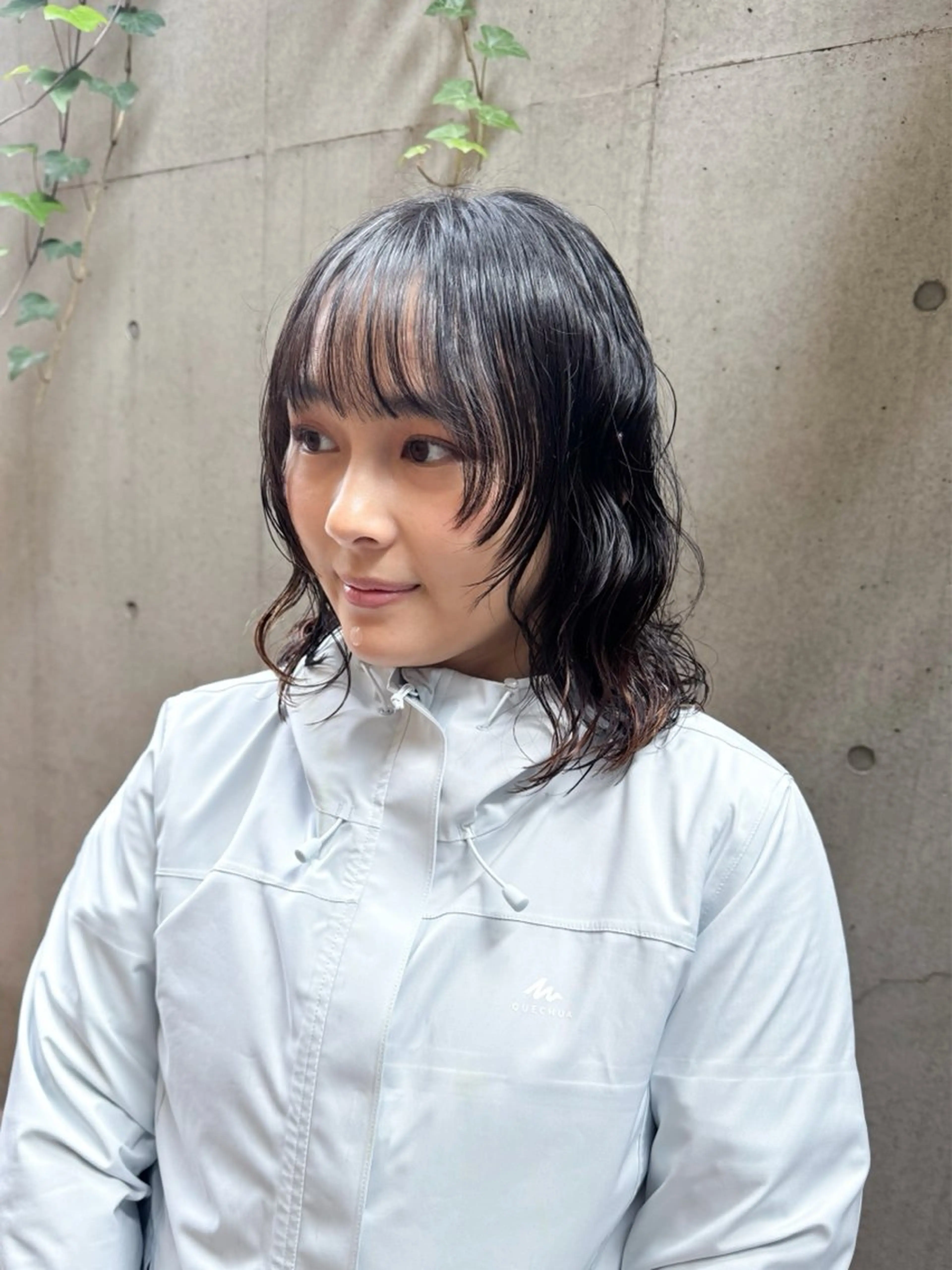 ミディアム パーマ カット パーマ 大橋 芽衣のヘアスタイル