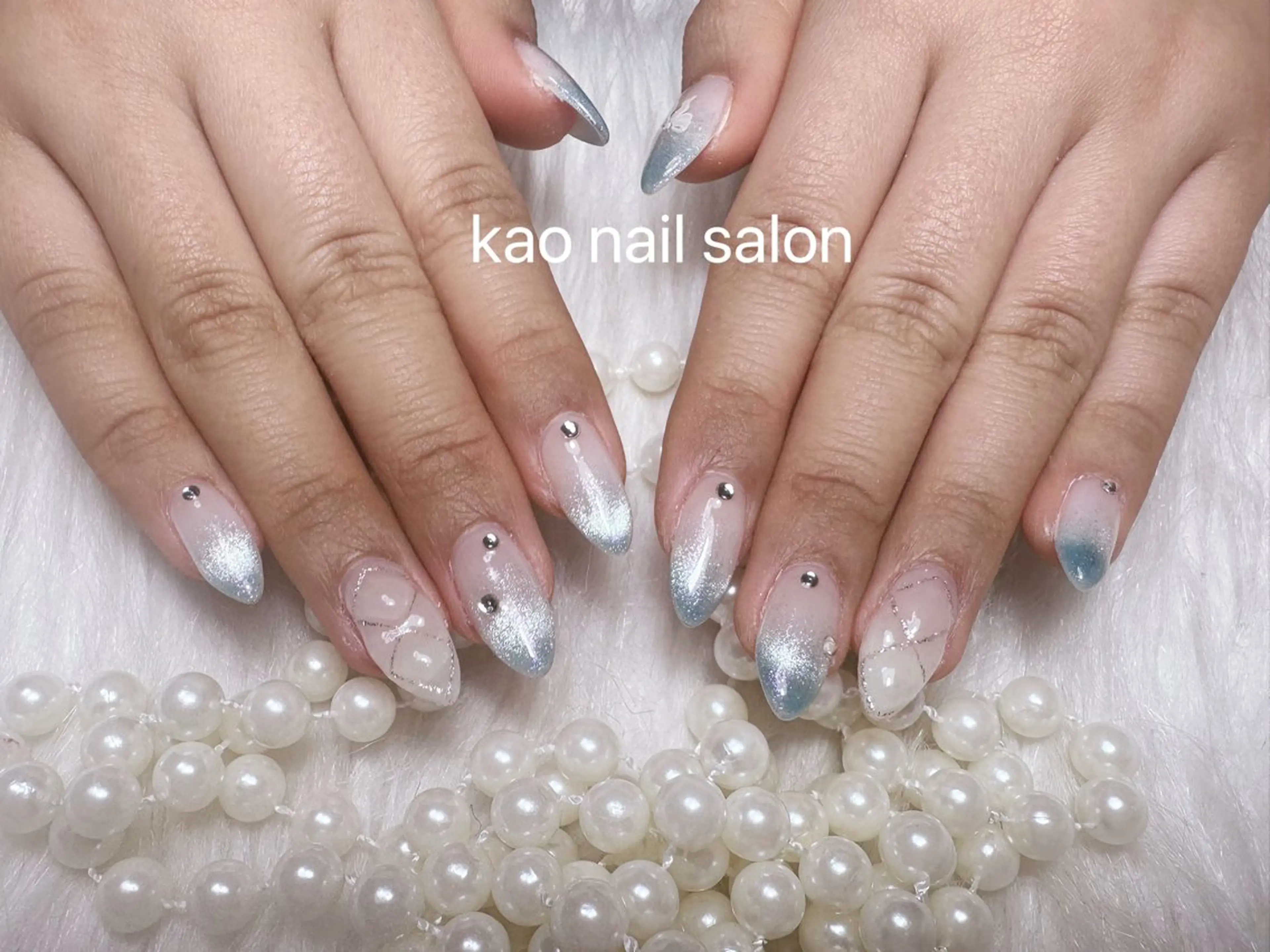 ネイル ハンドネイル kao nail マグネット/長さだしのネイルデザイン