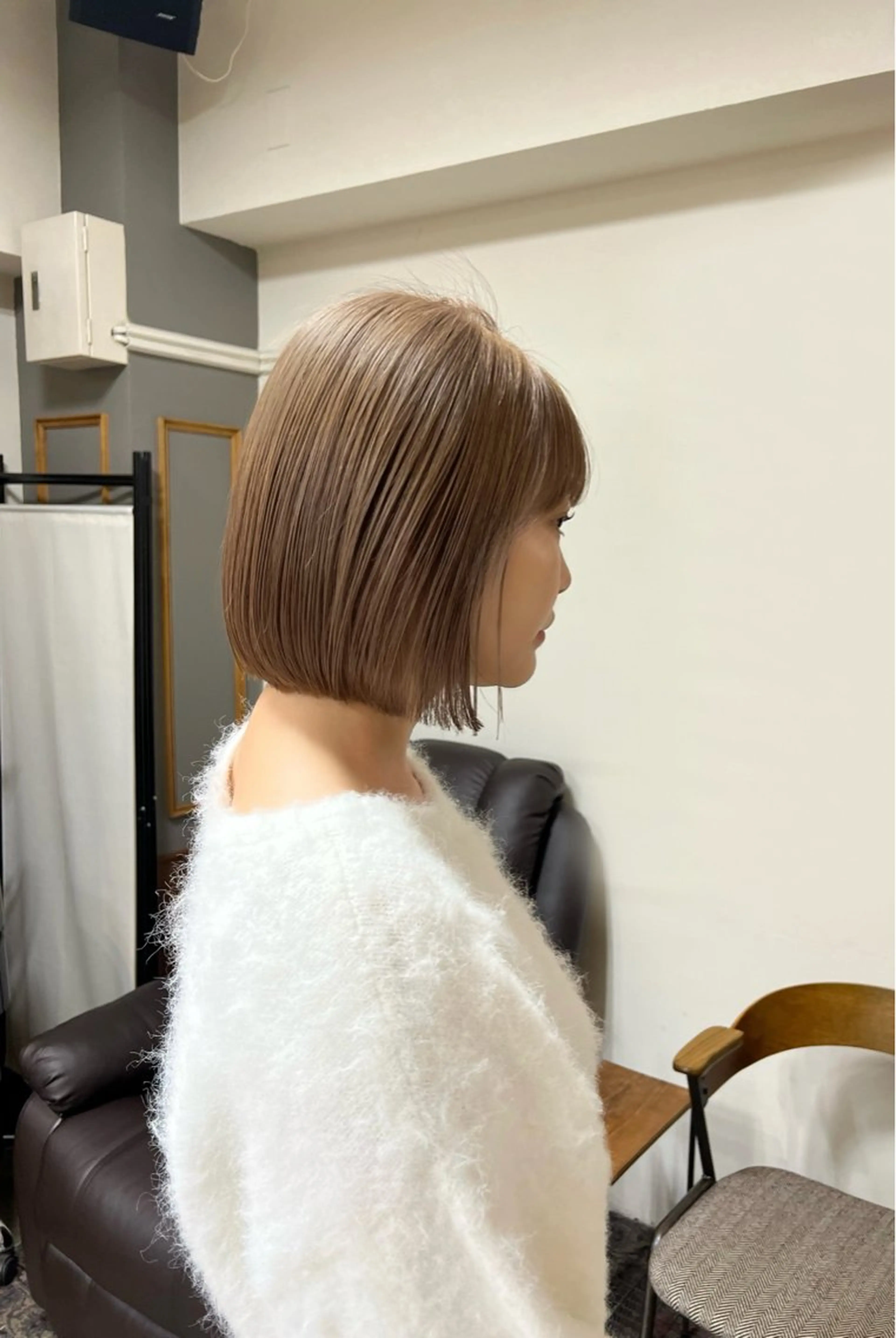 ショート パーマ ヘアカラー トリートメント まろやか透明感カラー ♡MANAのヘアスタイル