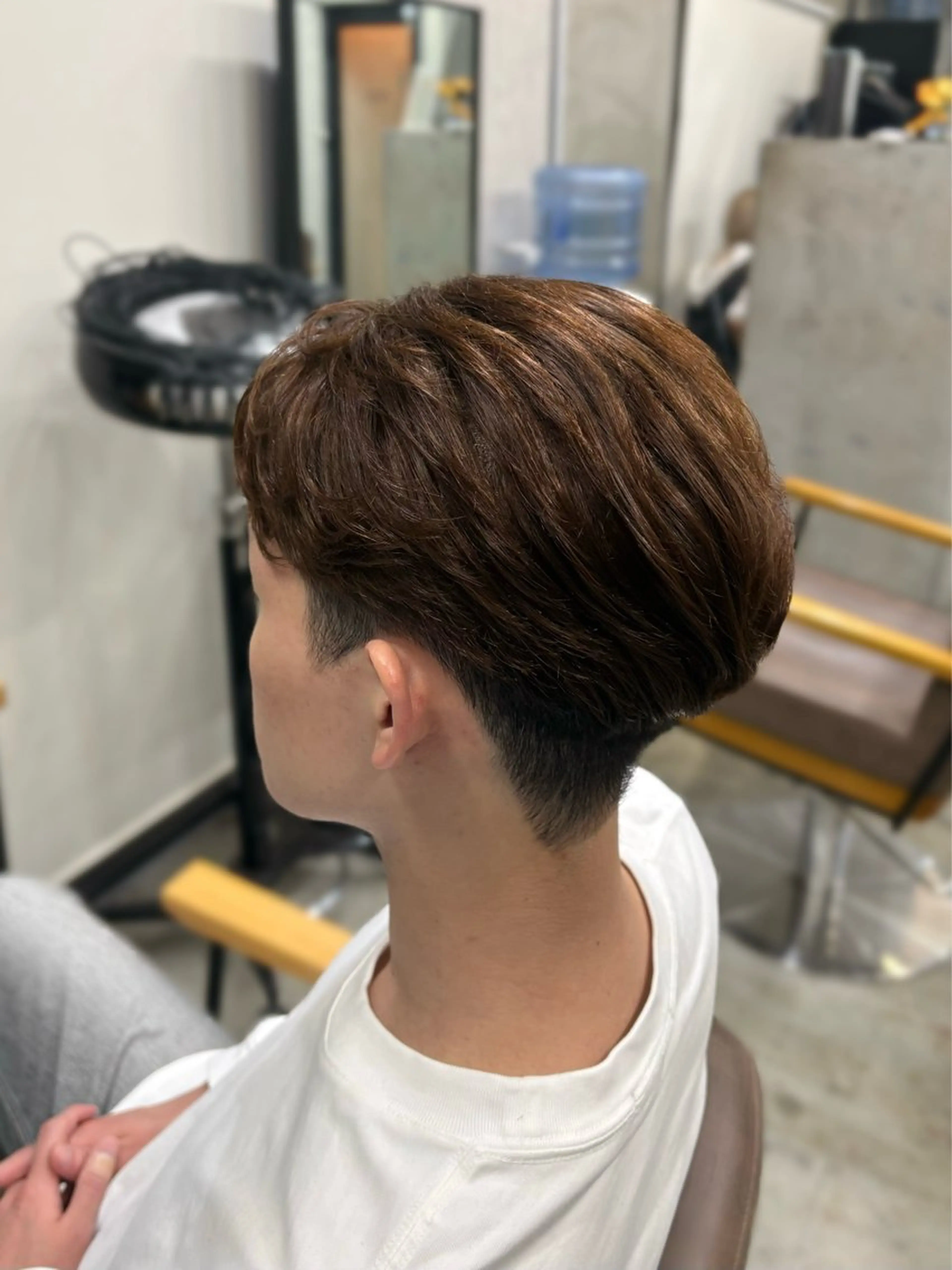 カラー メンズ メンズブリーチ ブリーチ ブリーチなしカラー ヘアカラー トリートメント 天神/ハイトーン/艶 カラー/Miharuのヘアスタイル