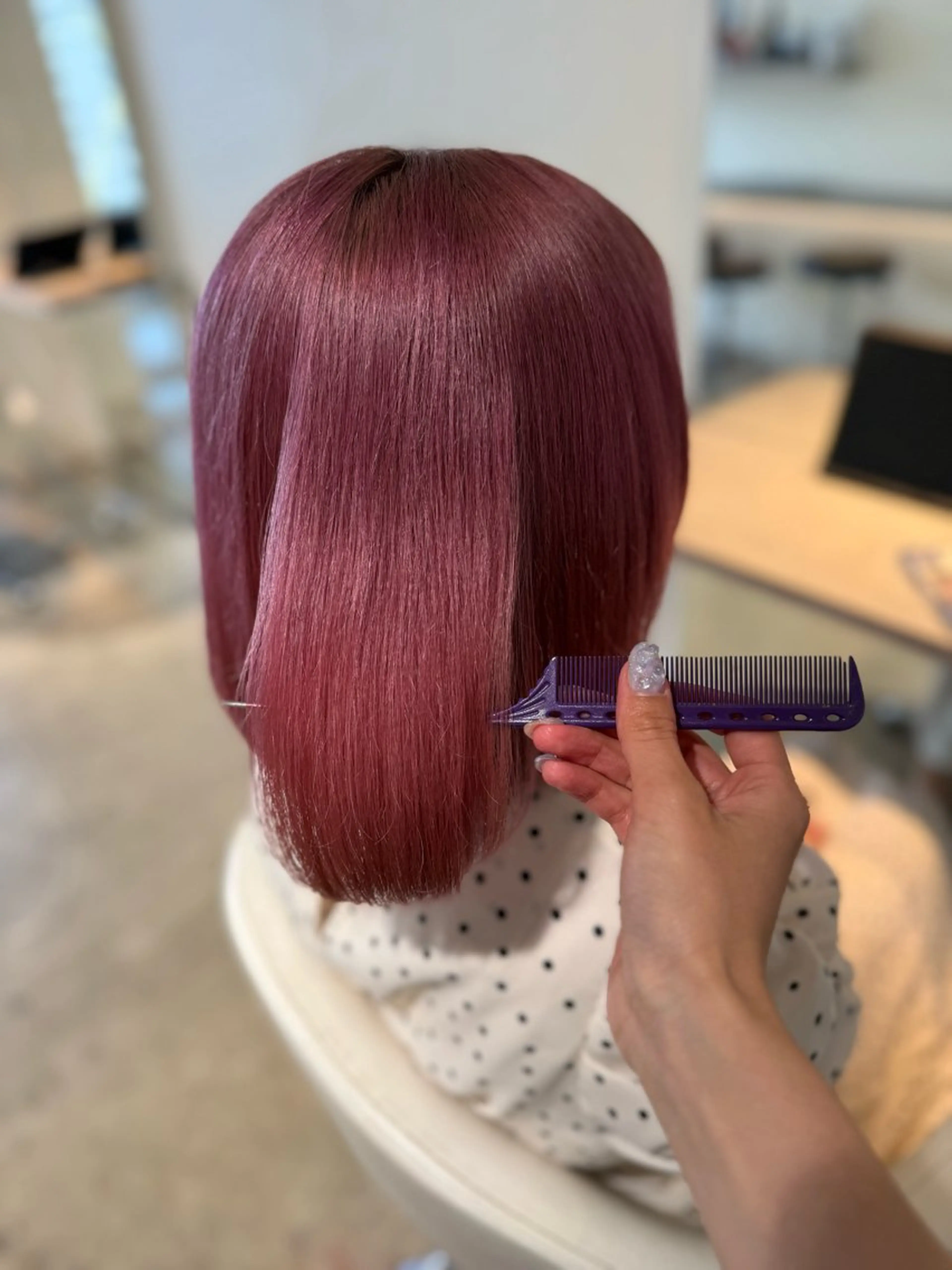 ミディアム カラー 🦋🫧艶髪カラー 🫧🦋あいりのヘアスタイル