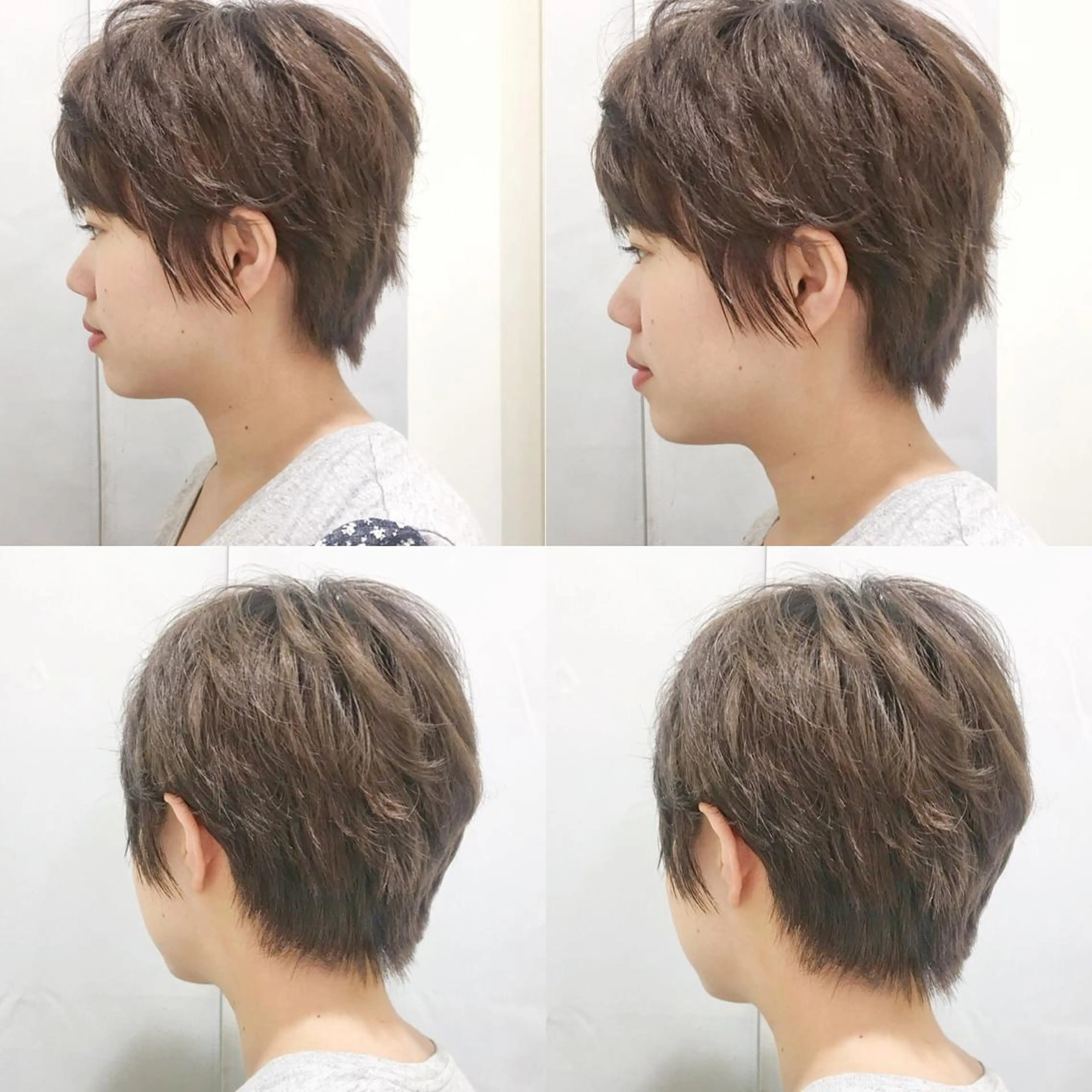 ショート カラー ヘアアレンジ 代表🎀 ふわモテ愛 され髪🩷yumiのヘアスタイル