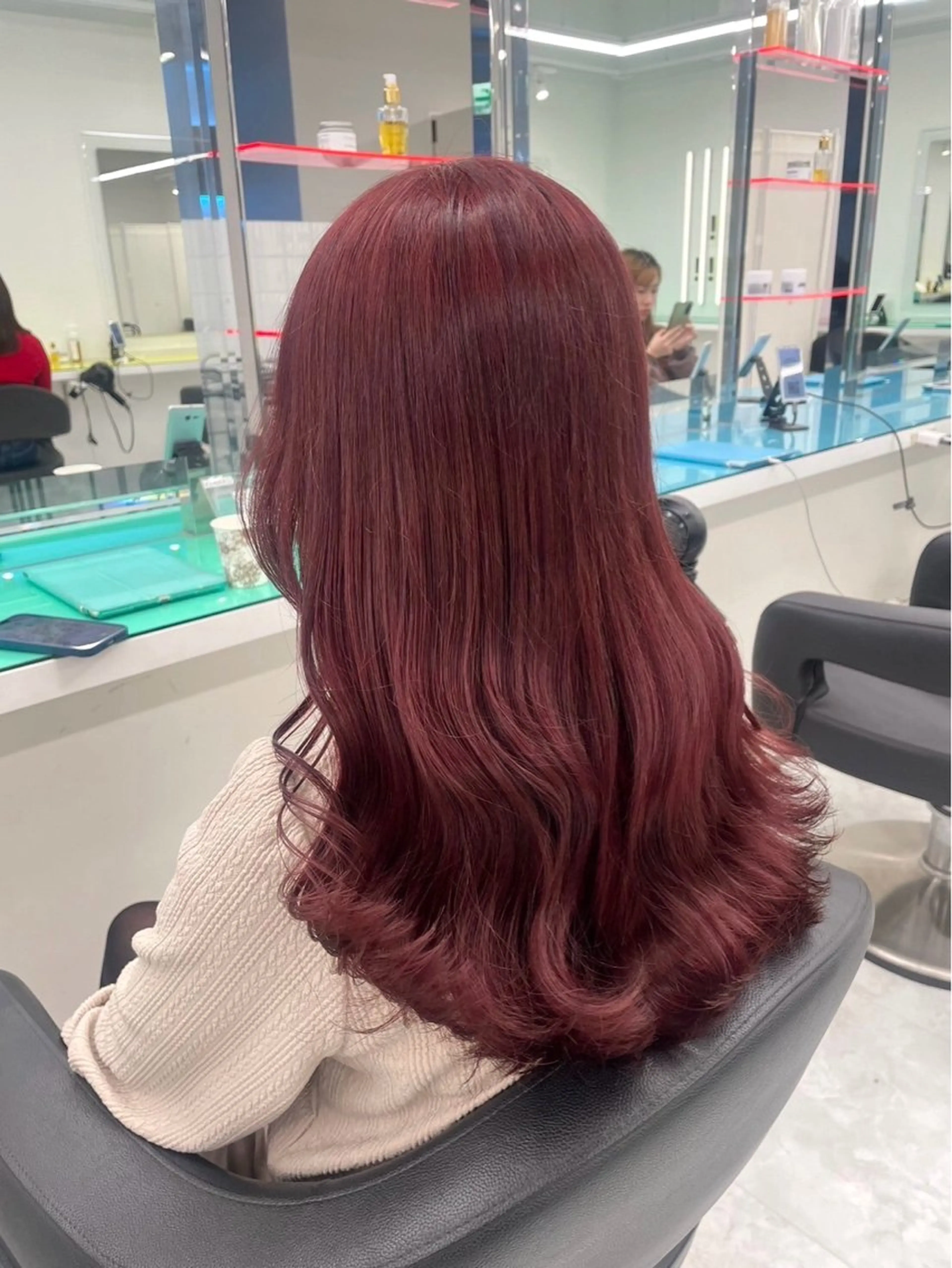 ロング カラー ヘアカラー トリートメント うる艶ストレート♡透 明感カラー♡かずまるのヘアスタイル