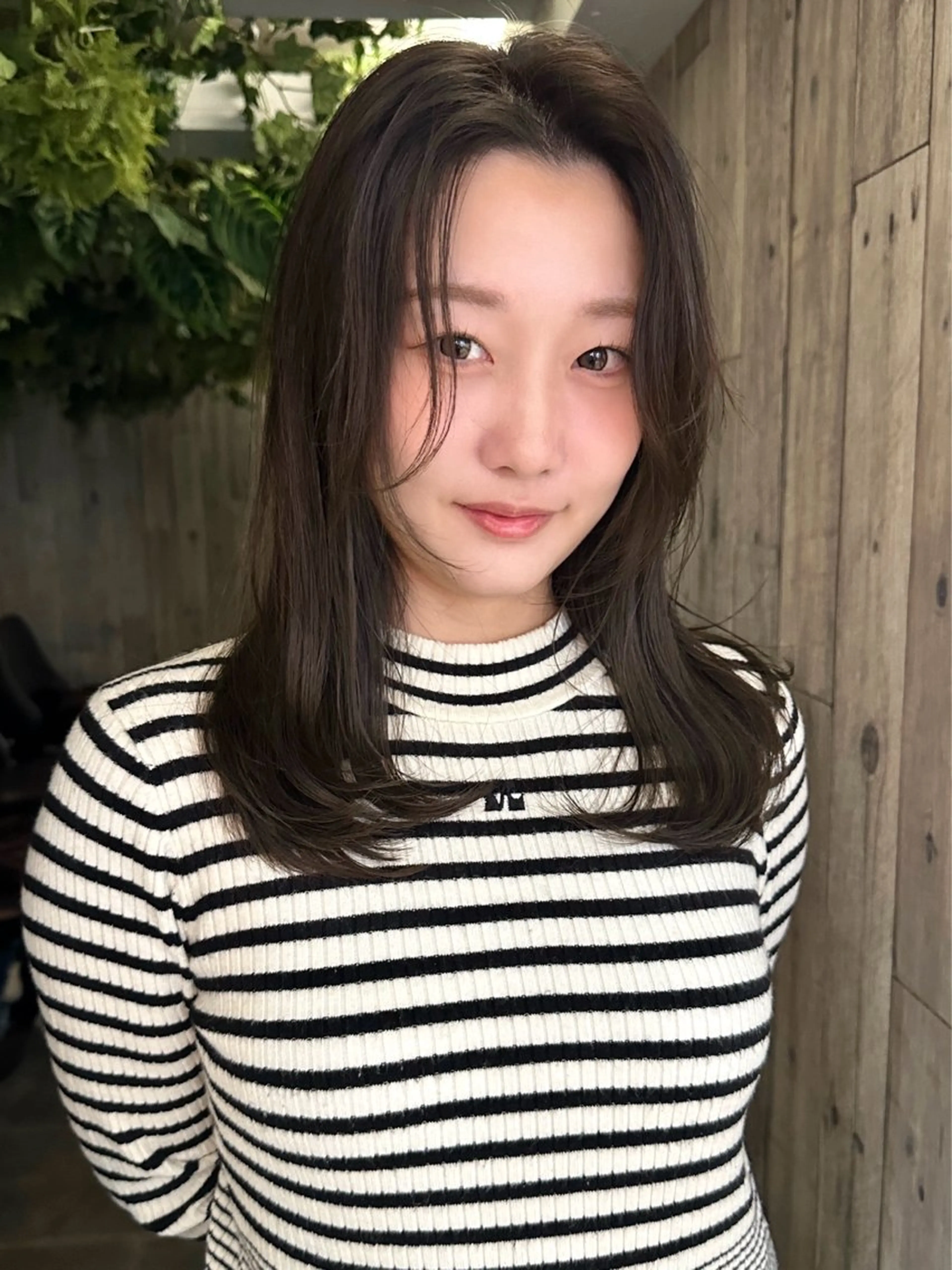 ミディアム カット ヘアカラー 艶カラー/フェイス レイヤー/たむのヘアスタイル