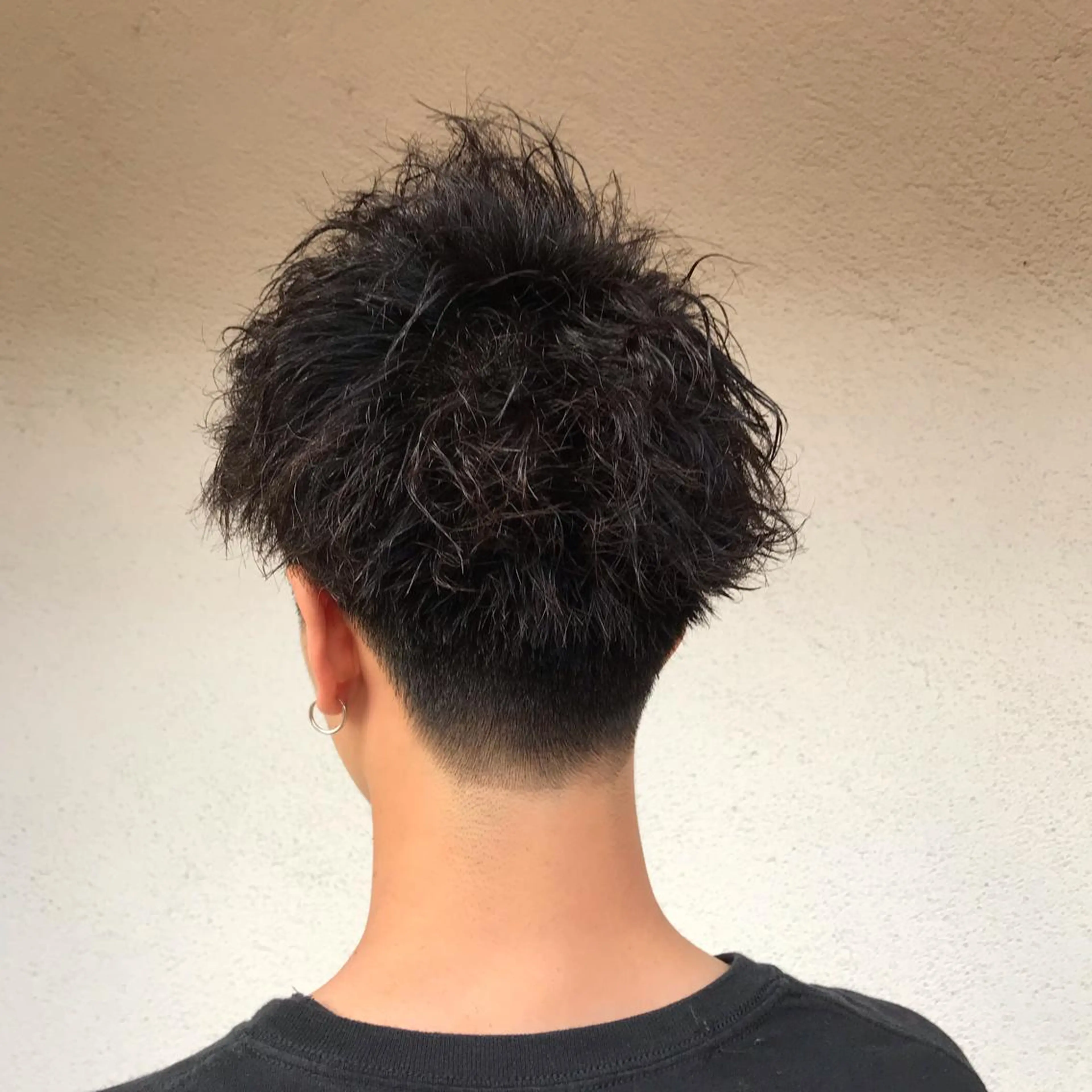 ショート カラー パーマ メンズ ニュアンスパーマ/ レイヤー/茶屋町のヘアスタイル