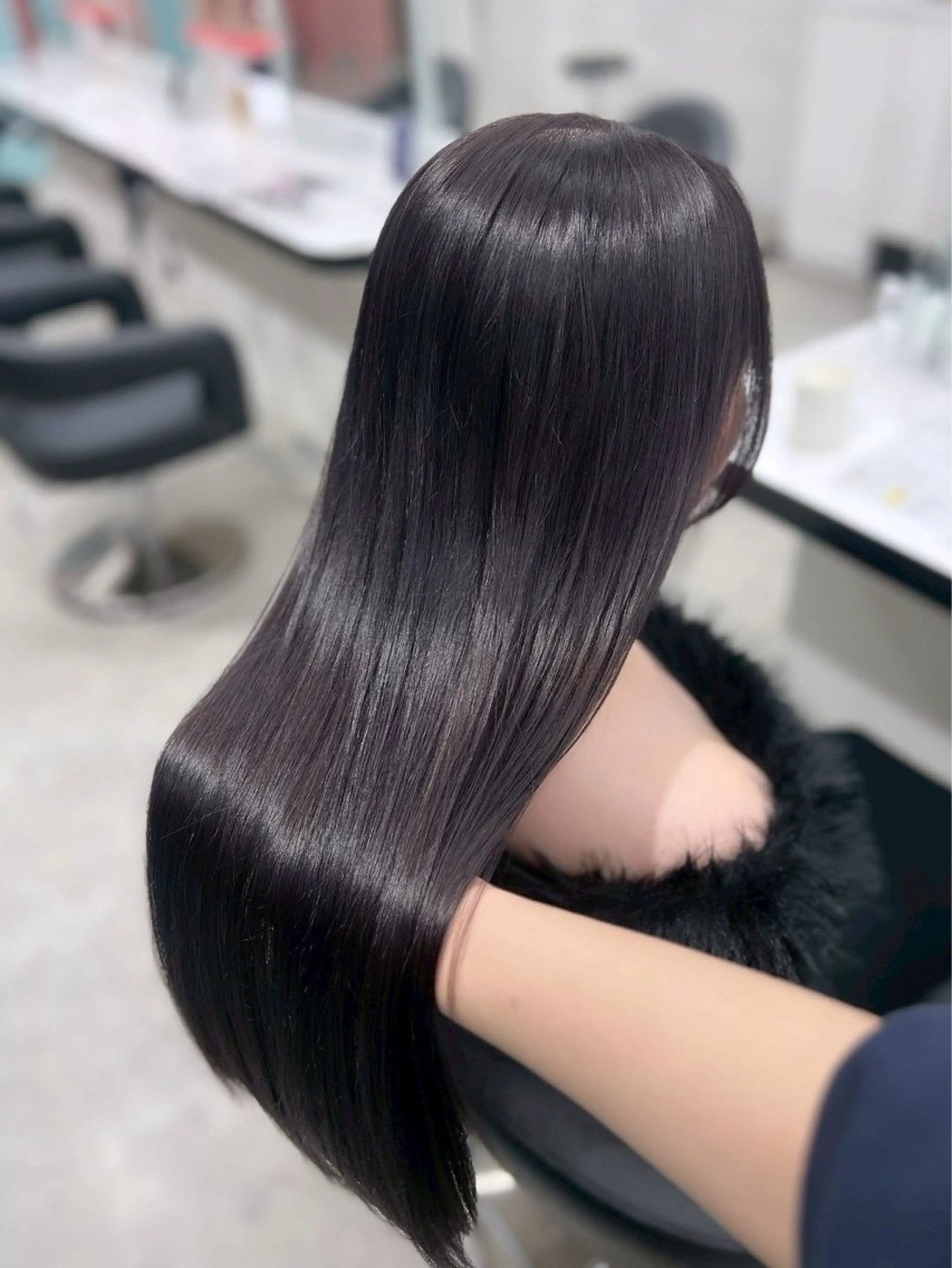 ワンカラー+髪質改善の写真