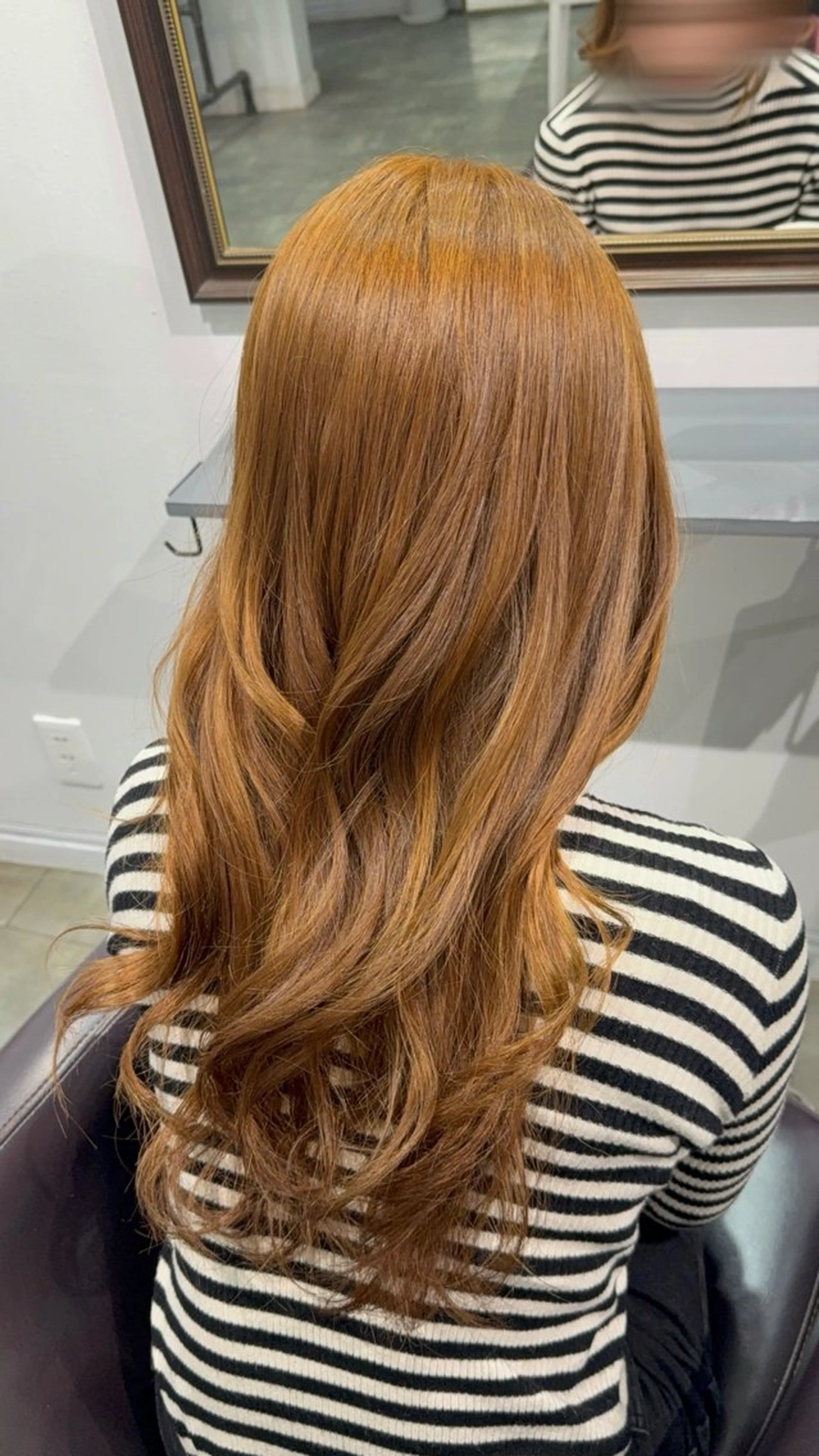 ロング カラー ブリーチ ブリーチなしカラー 縮毛矯正 ヘアカラー 【ili 梅田】 🐰清水 梨央🤍のヘアスタイル