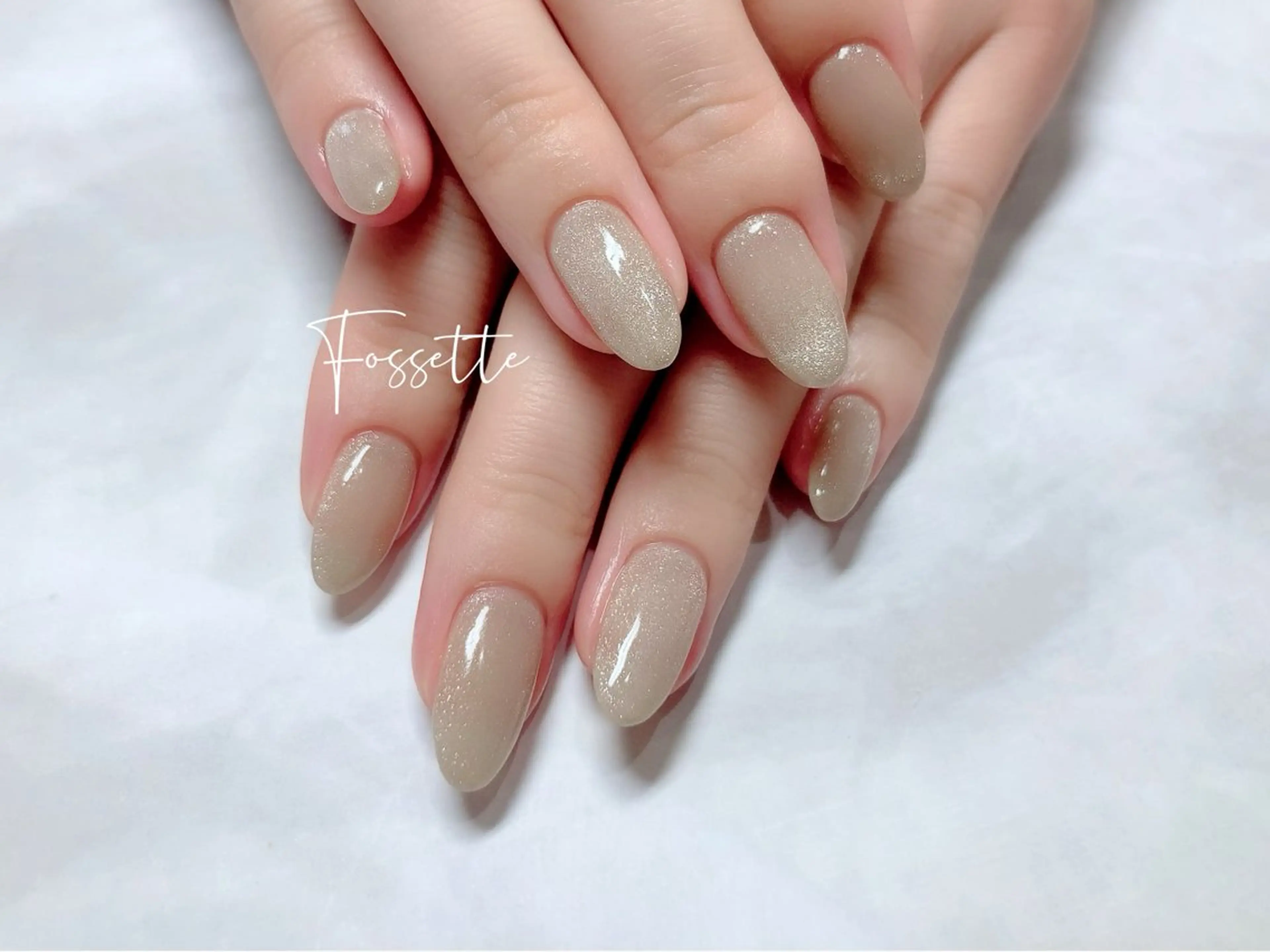 ネイル キラキラネイル マグネットネイル オフィスネイル シンプルネイル 冬ネイル ハンドネイル nailsalon Fossetteのネイルデザイン