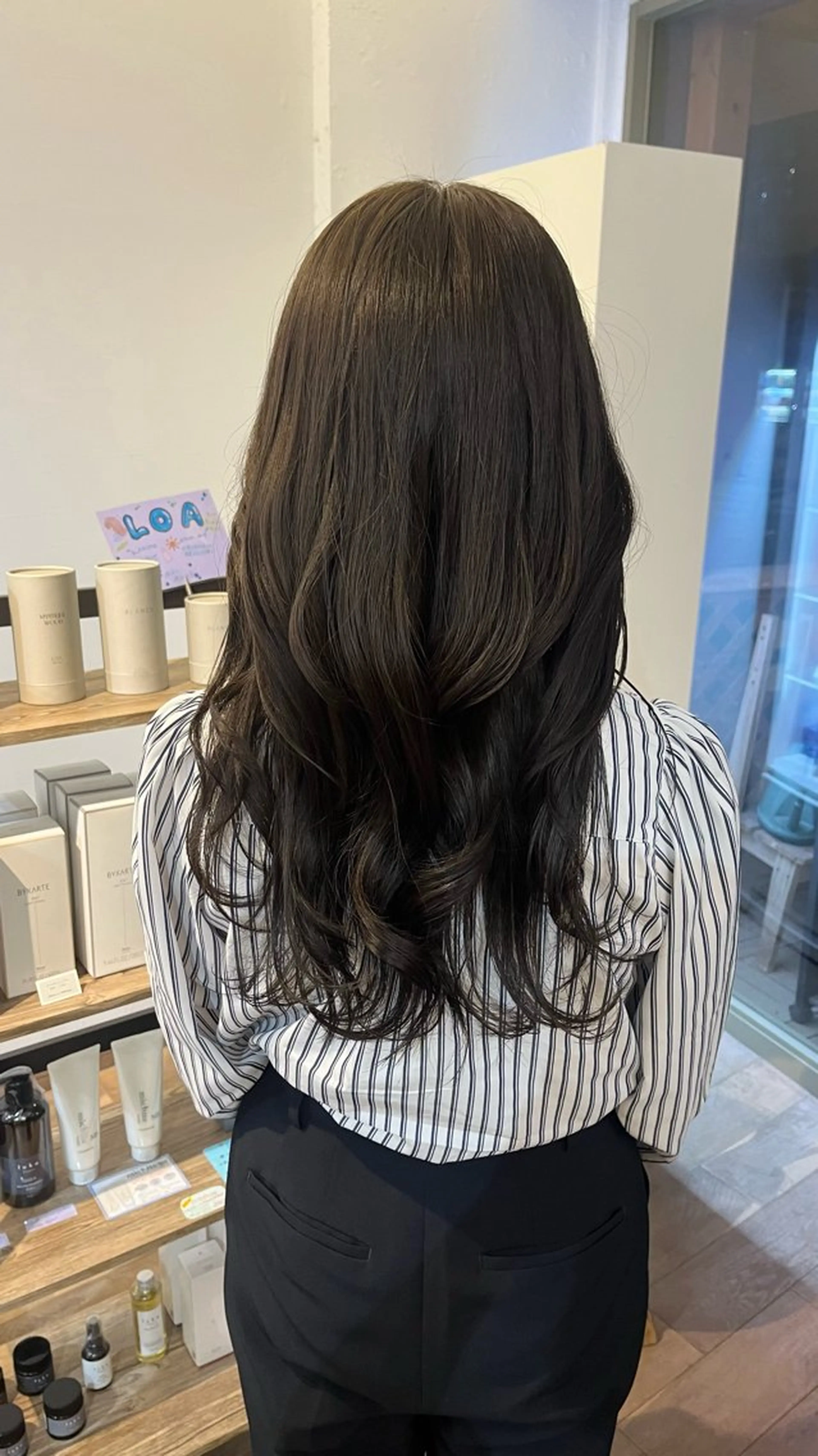 カラー オリーブカラー くろたき まほのヘアスタイル