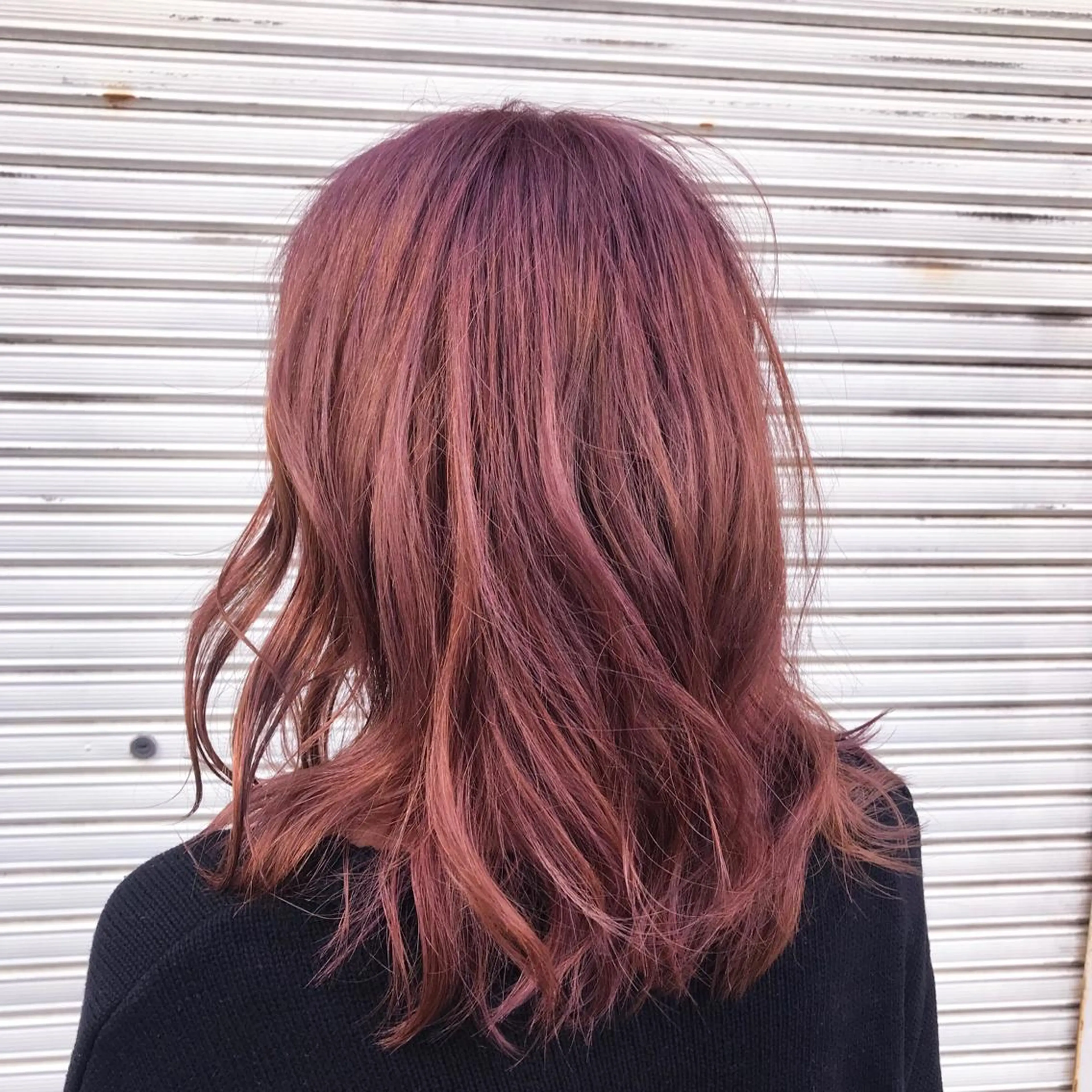 ミディアム カラー ブリーチ ピンクカラー バイオレットカラー バイオレットピンク 【似合わせカット】 松尾一気のヘアスタイル