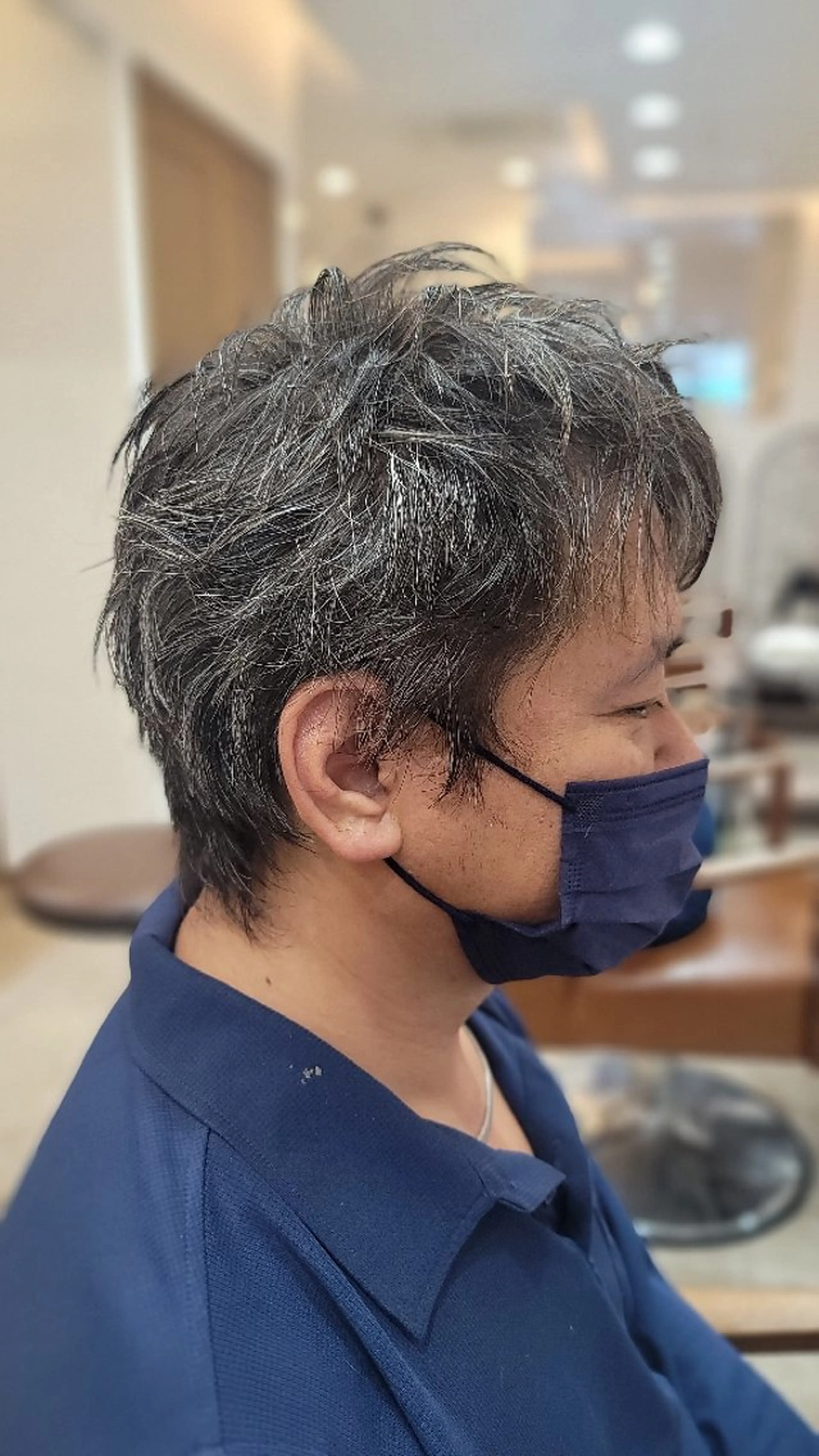 ショート メンズ メンズウルフカット ウルフカット Men's救世主 店長施術のヘアスタイル