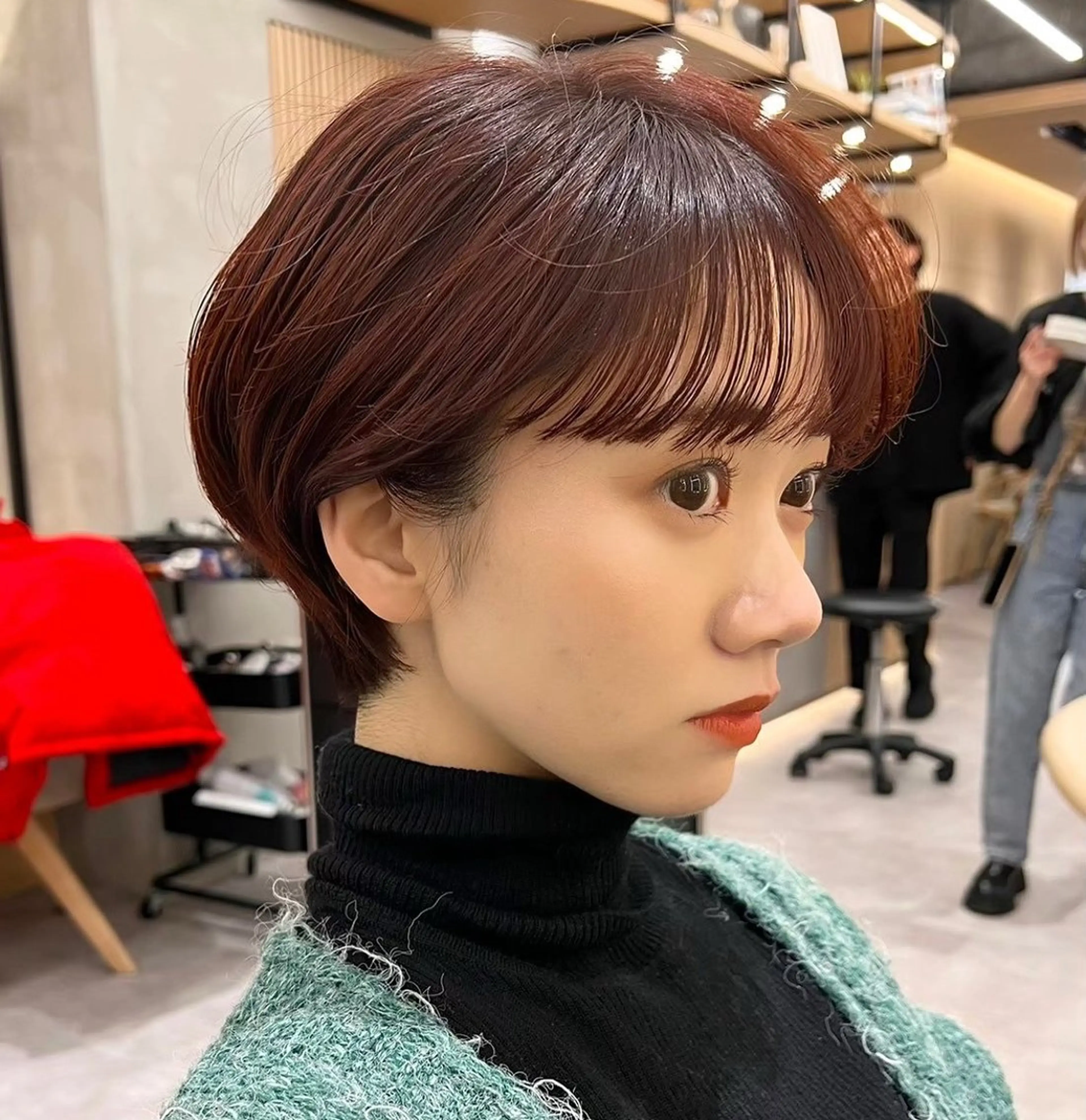 ショート カラー 巻ける縮毛矯正/ボブ 小顔カット大和田拓夢のヘアスタイル