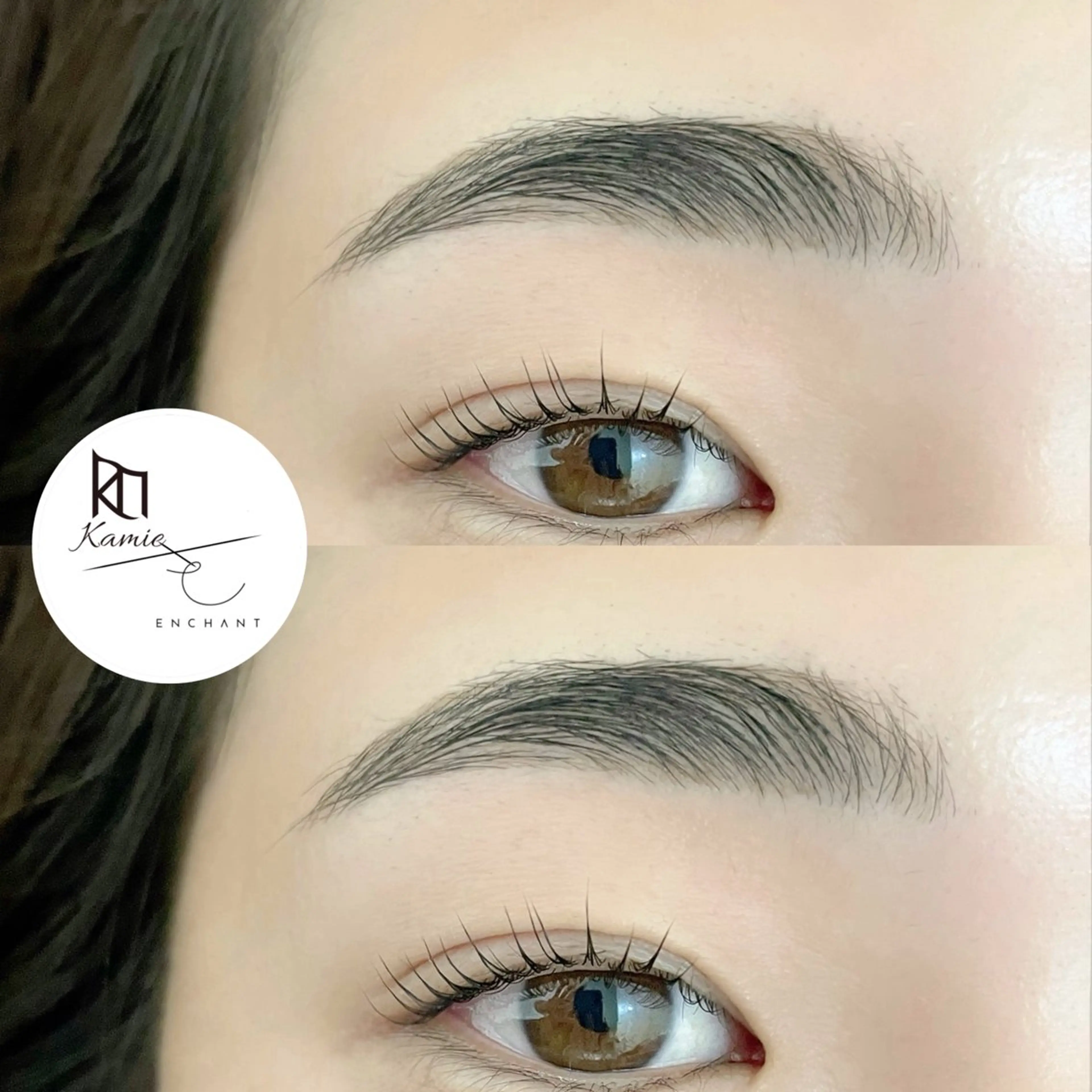 アイブロウ ハリウッドブロウリフト Kamie uni 原田のマツエク・マツパデザイン