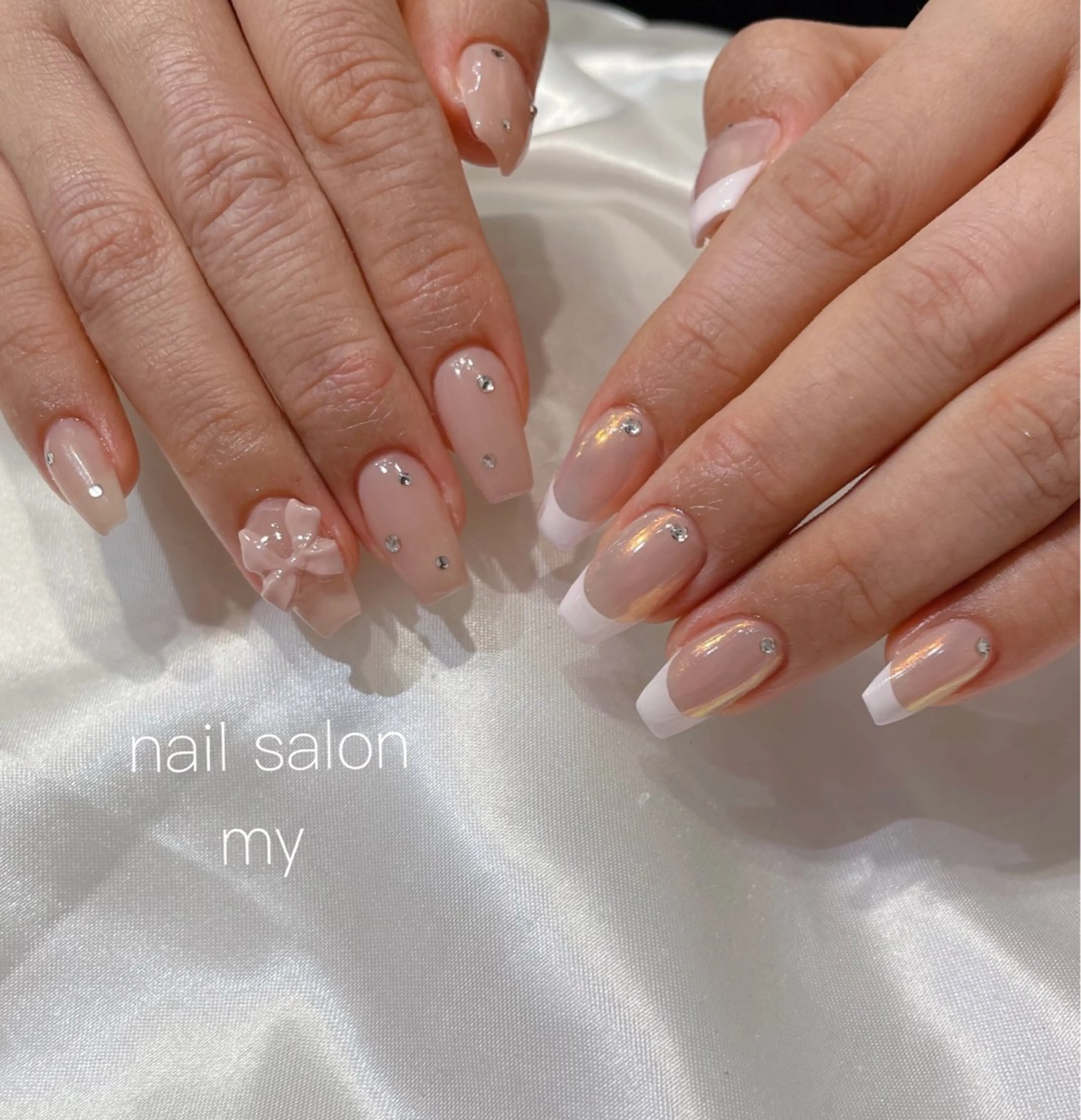 ネイル ジェルネイル 韓国ネイル マグネットネイル ニュアンスネイル パラジェル ハンドネイル NailSalon MYのネイルデザイン