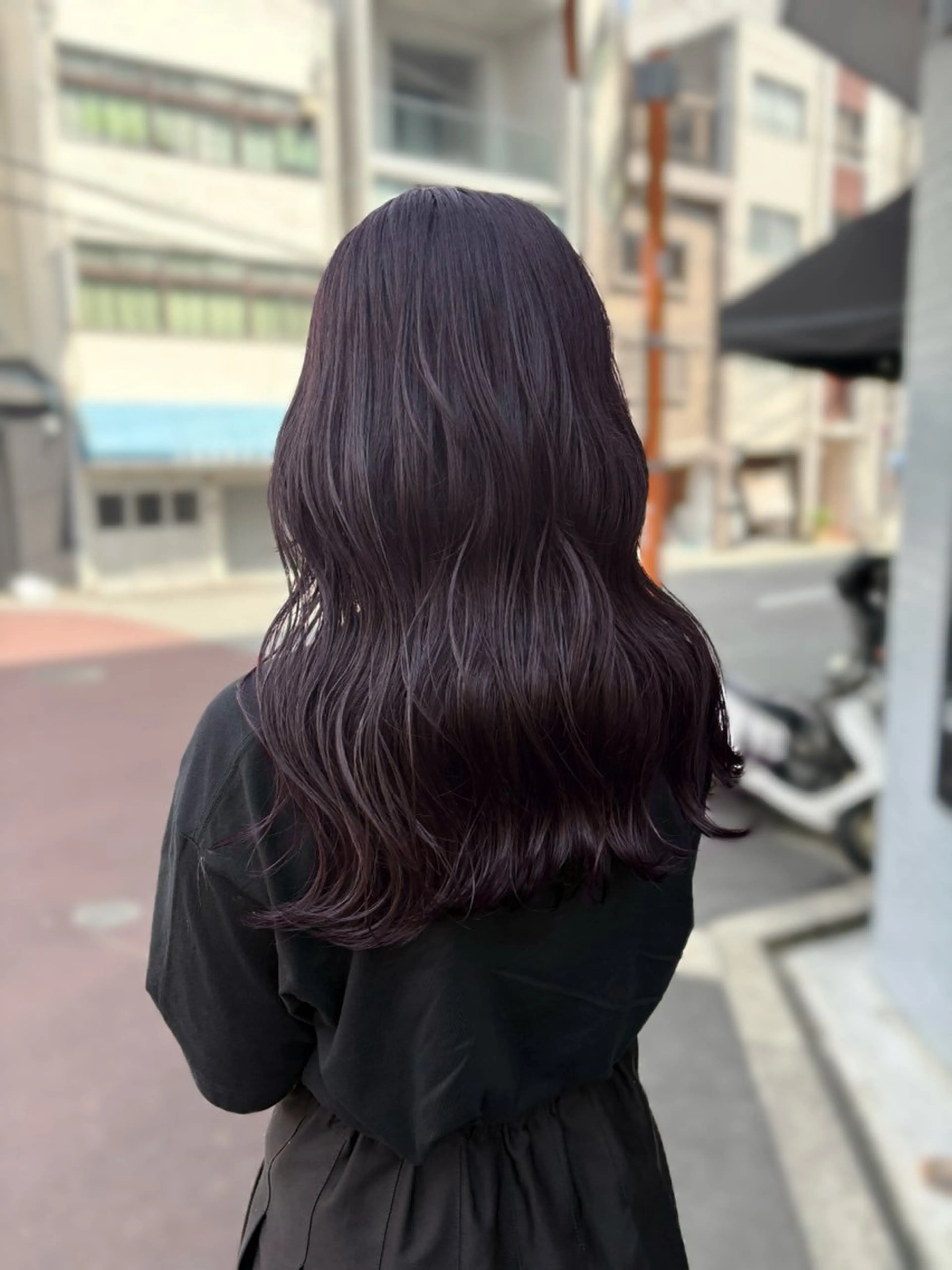 ロング ヘアカラー トリートメント 藤倉なつみ /玉造のヘアスタイル