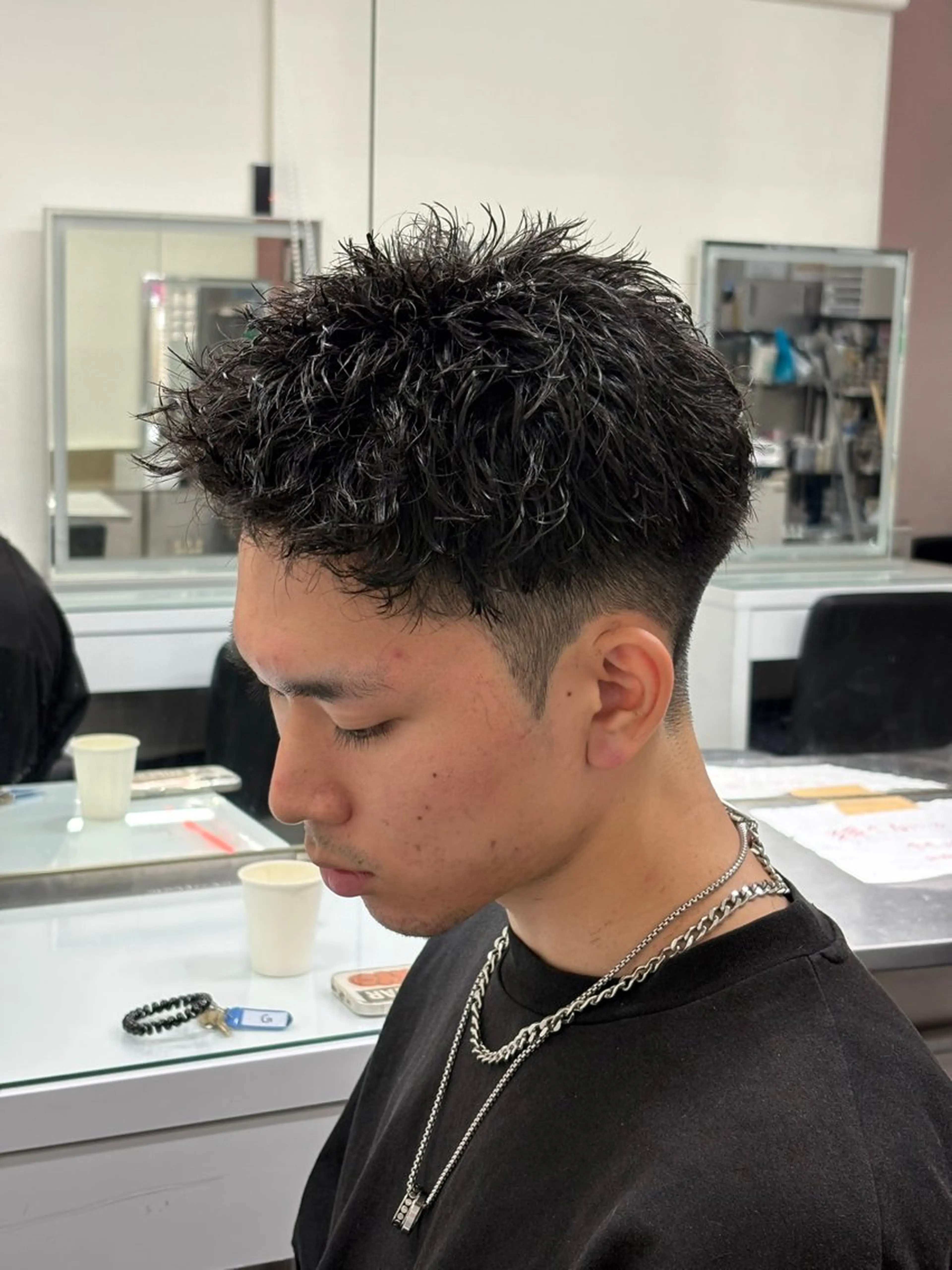 ショート カラー パーマ メンズ カット ヘアセット 🔥最強メンズ特化/ パーマの達人🔥風見のヘアスタイル