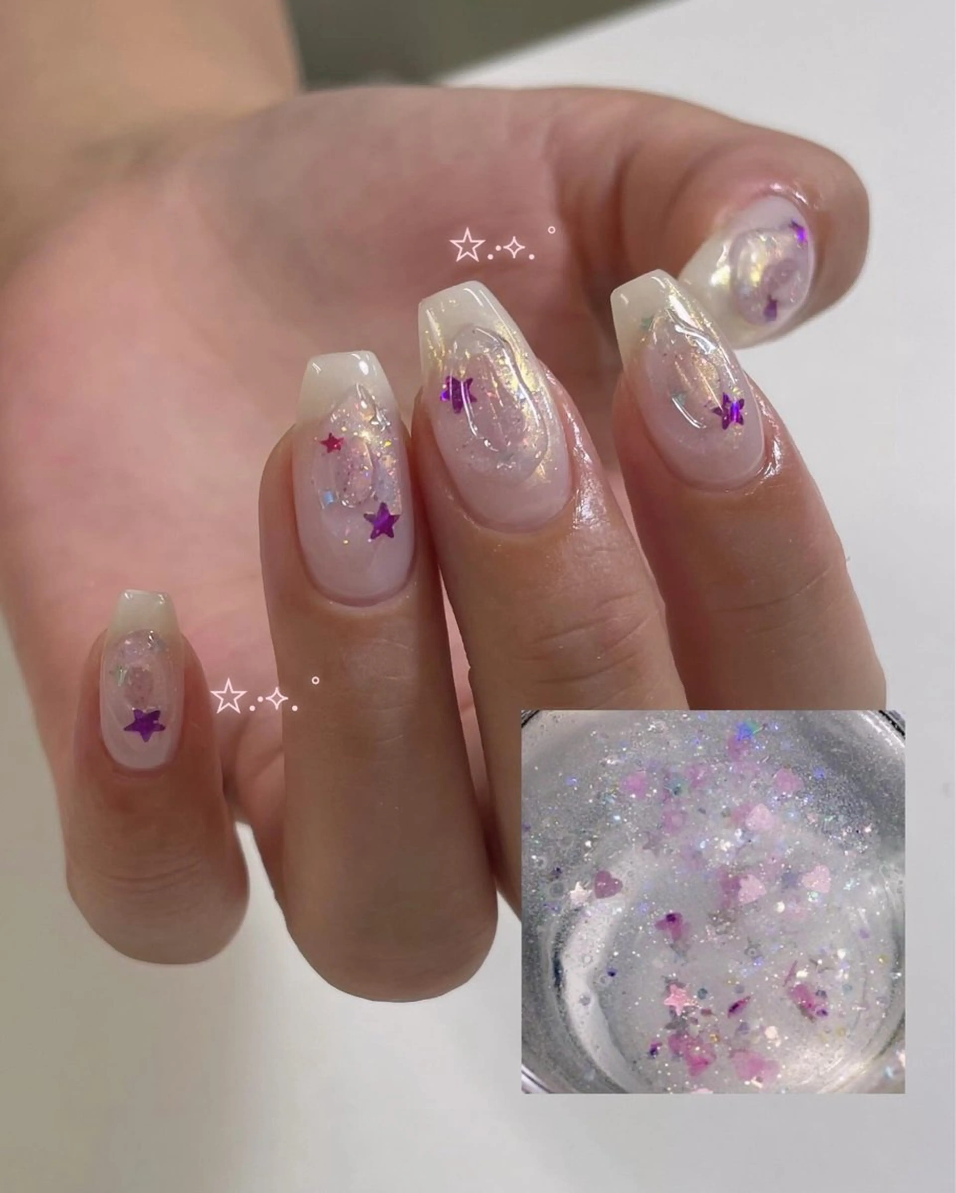 ネイル ハンドネイル MINAMI໒꒱ Y2K、韓国ガーリーのネイルデザイン