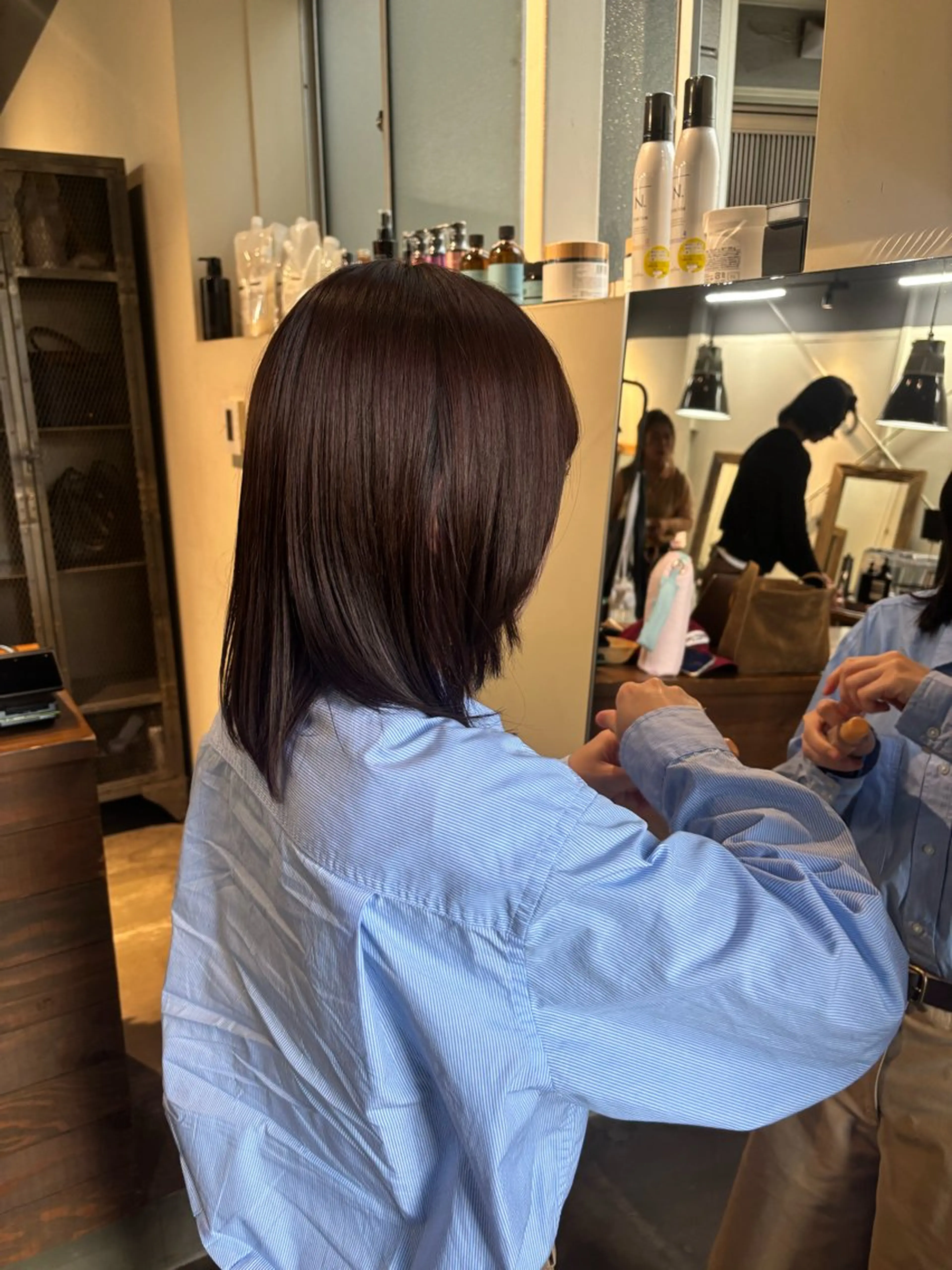 【ご新規様限定‼️】ミディアム   ワンカラー➕トリートメント✨️の写真