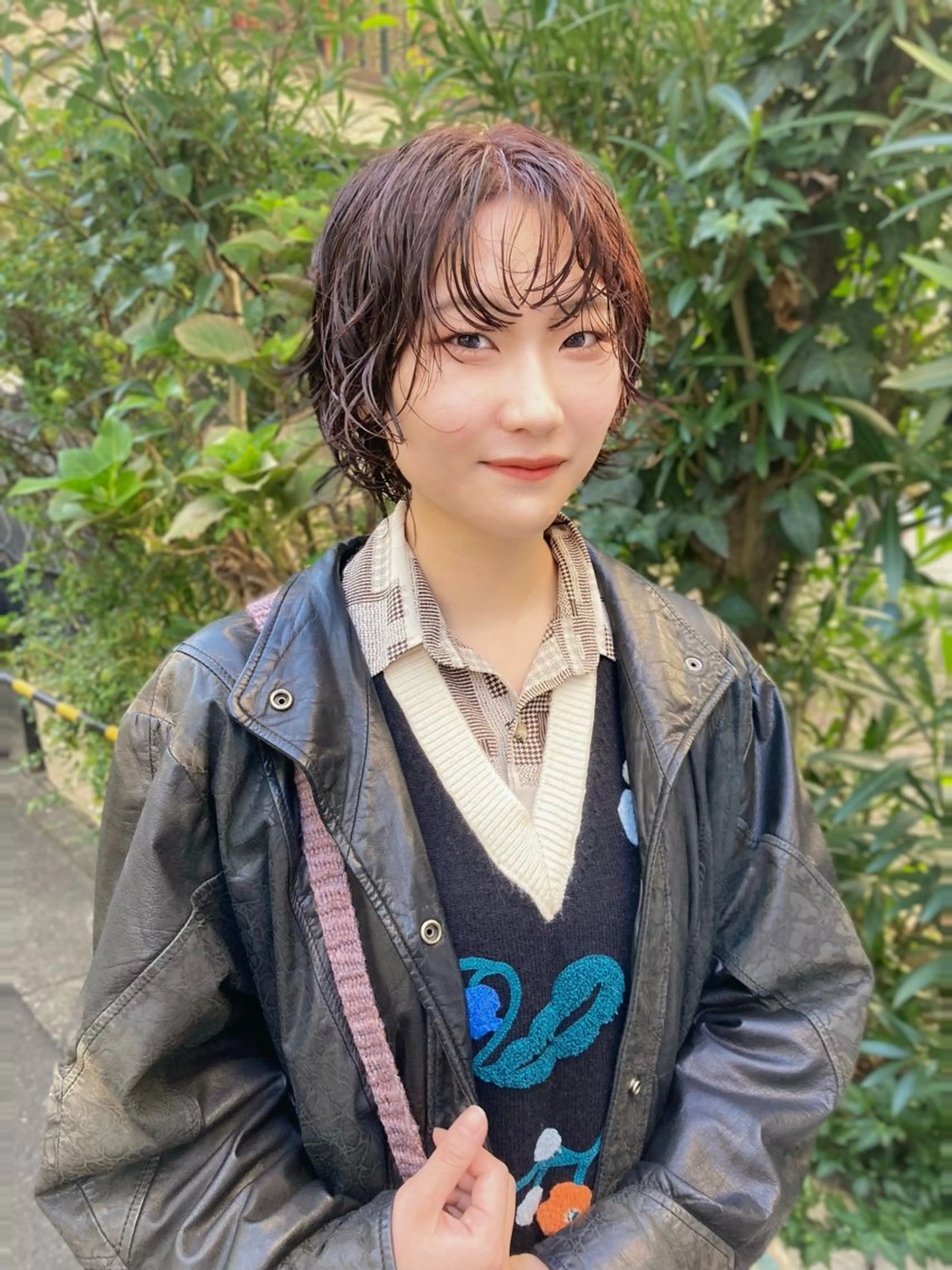 ショート パーマ ウルフレイヤー エクステ/kokiのヘアスタイル