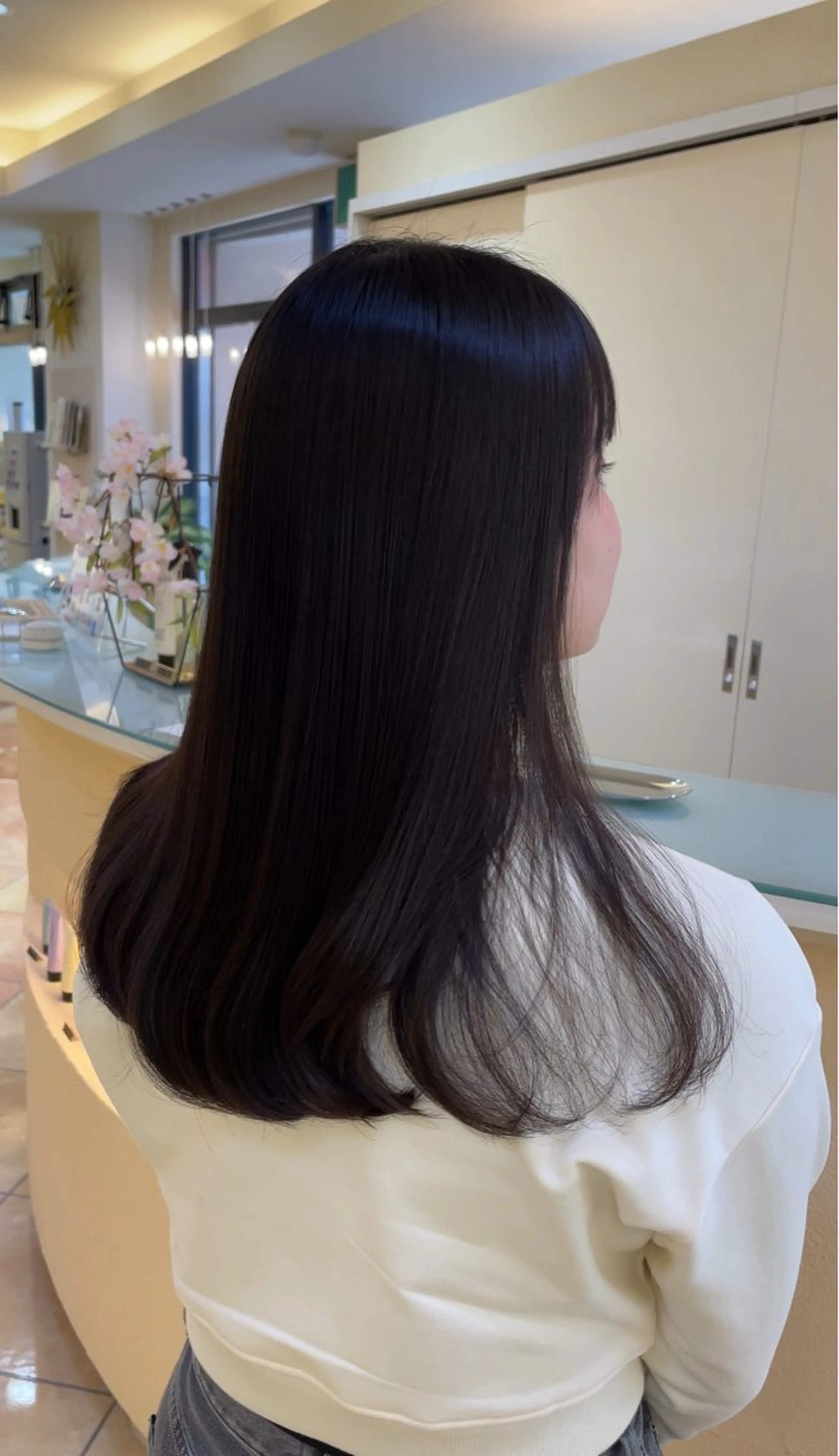 ロング カット ヘアカラー トリートメント 池田 早穂のヘアスタイル