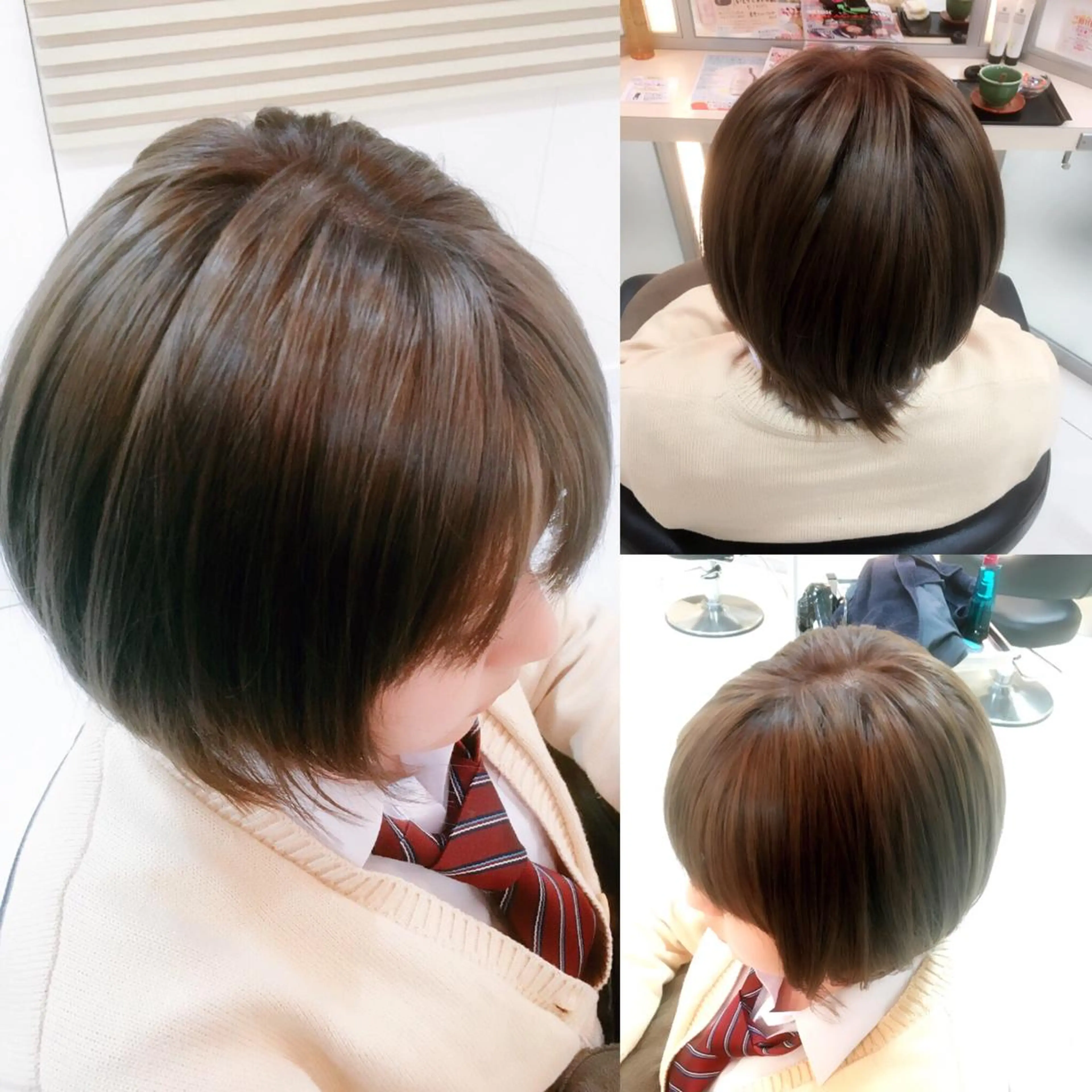 ショート カラー ベージュカラー ブリーチ 透明感カラー ミルクティーベージュ 永井 大希のヘアスタイル