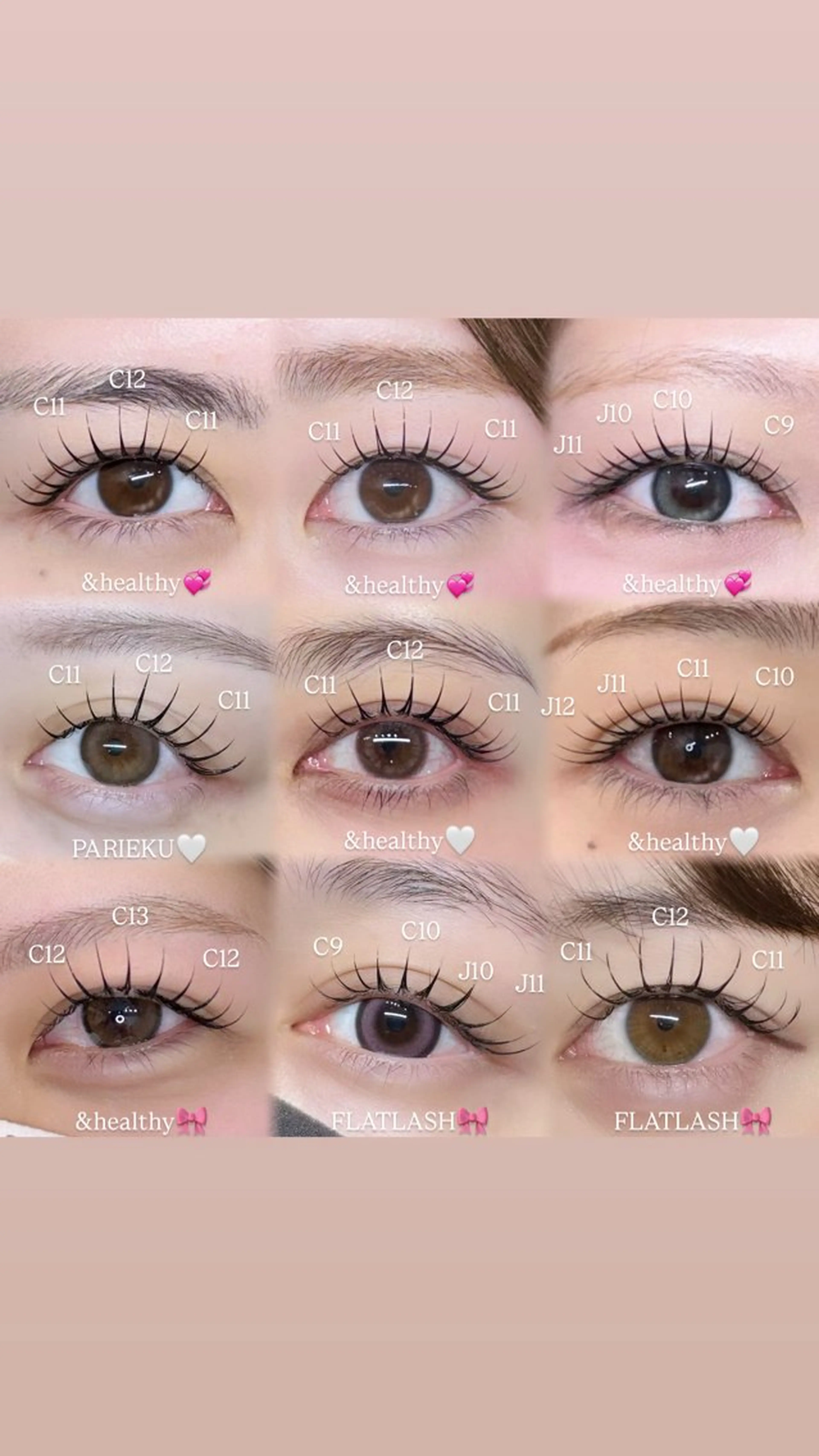 マツエク・マツパ Mimi .BEBE🎀のマツエク・マツパデザイン