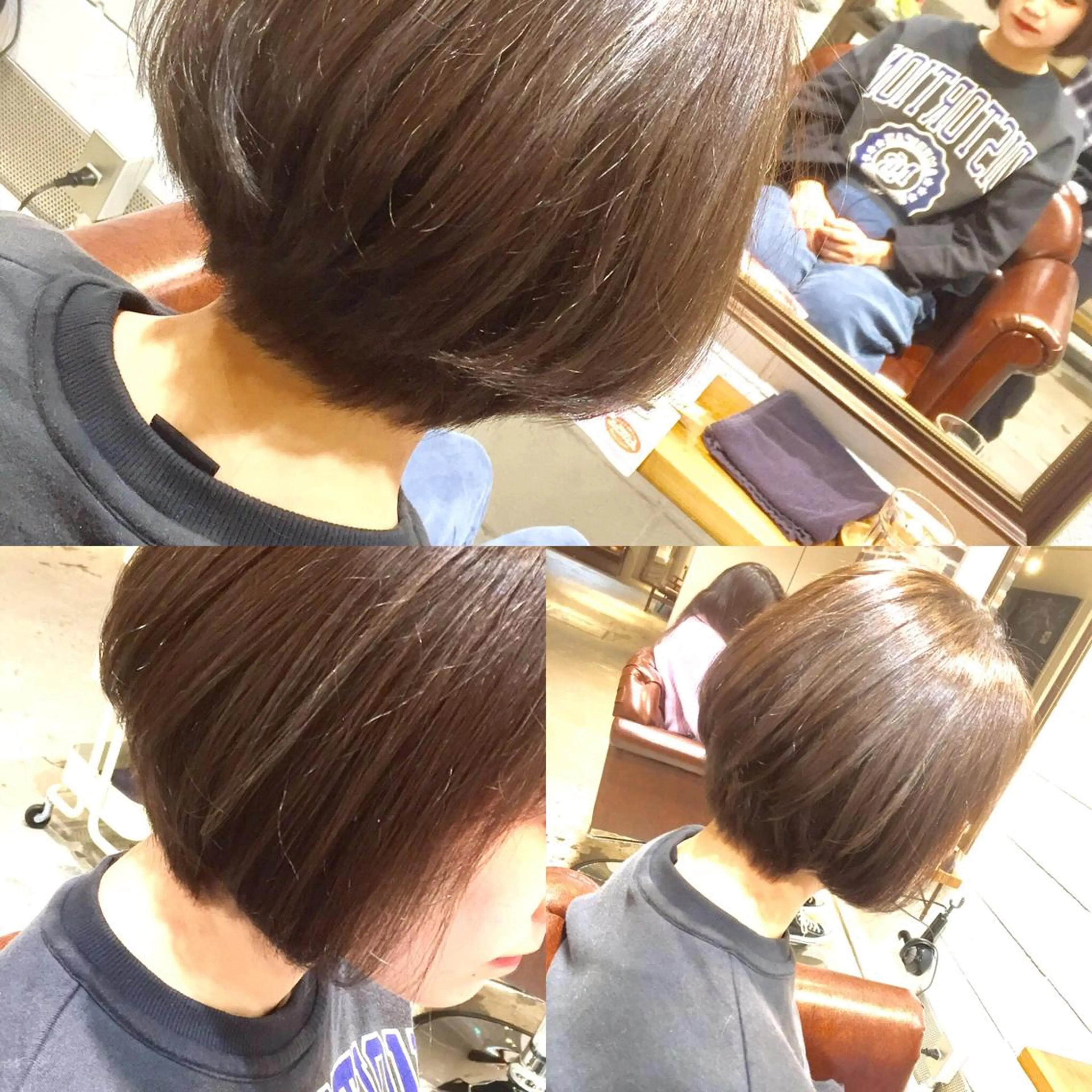 ショート カラー アッシュ グラデーションカラー ハイライトカラー シルバー シルバーアッシュ 竹嶌 健吾のヘアスタイル