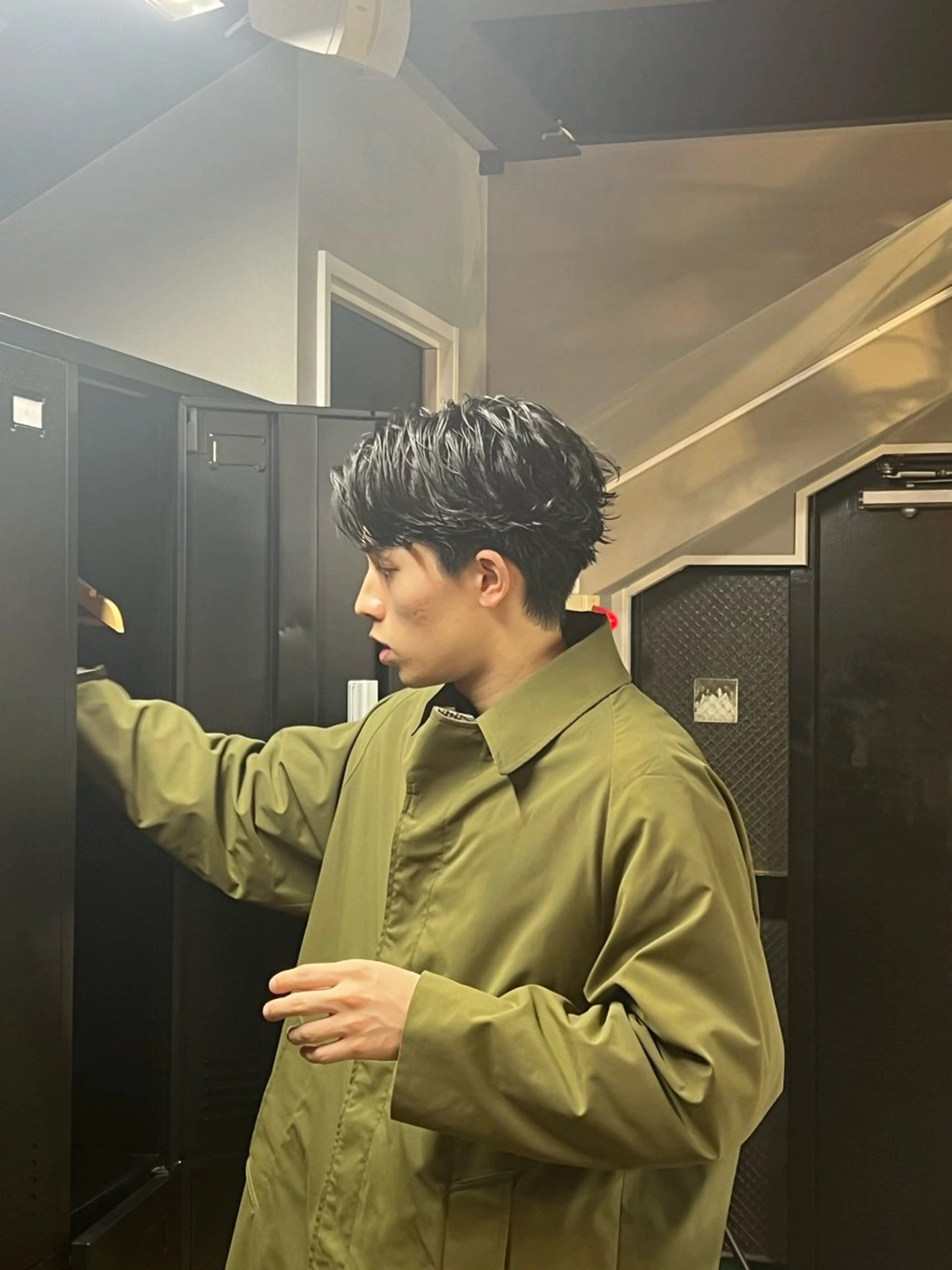 ショート パーマ メンズ 艶カラー/ツイスパ/ 無造作パーマ　久保のヘアスタイル