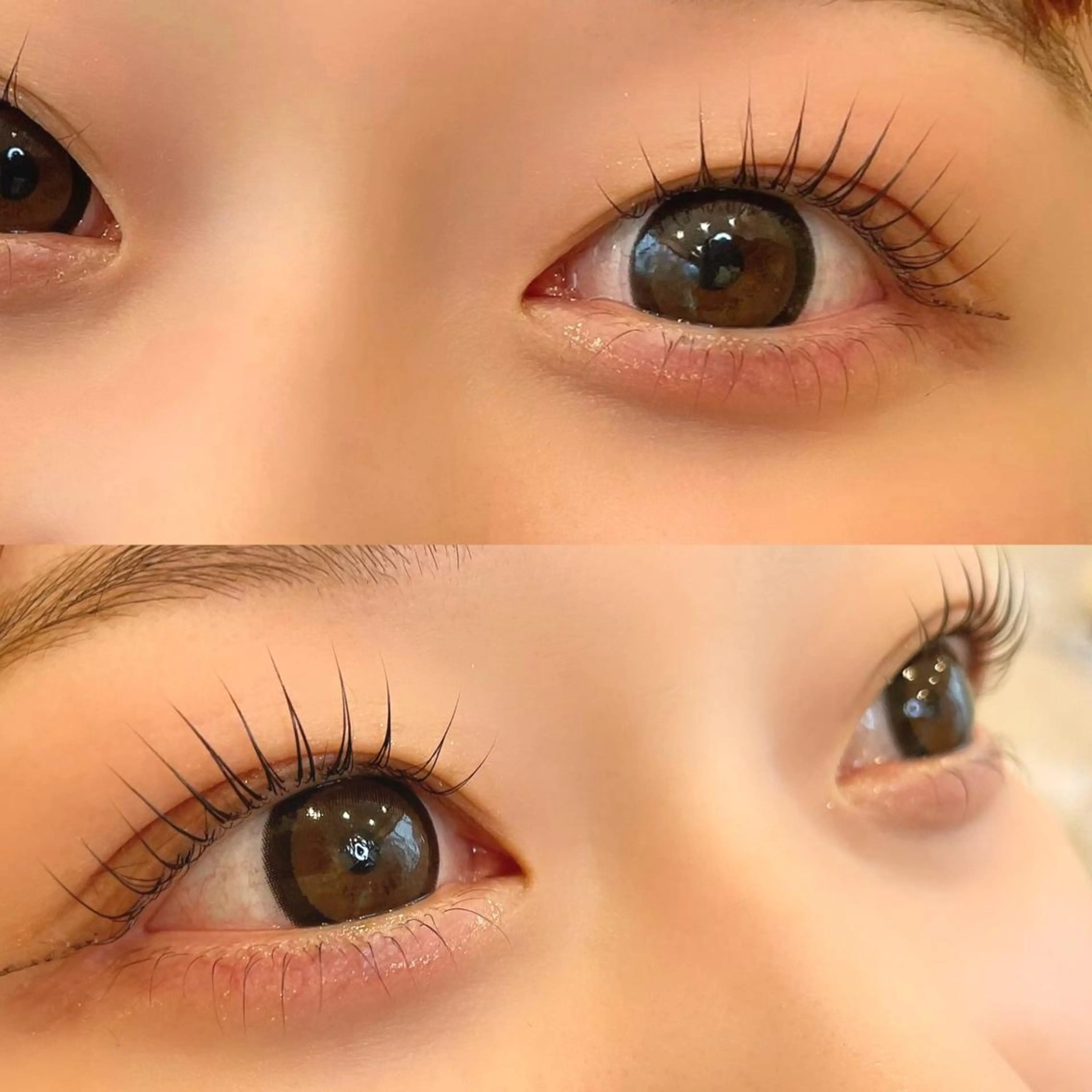 マツエク・マツパ フラットラッシュ ナチュラル パリジェンヌラッシュリフト まつげパーマ 下まつげエクステ マツパ 💕丸島 夏名🐰🍀のマツエク・マツパデザイン