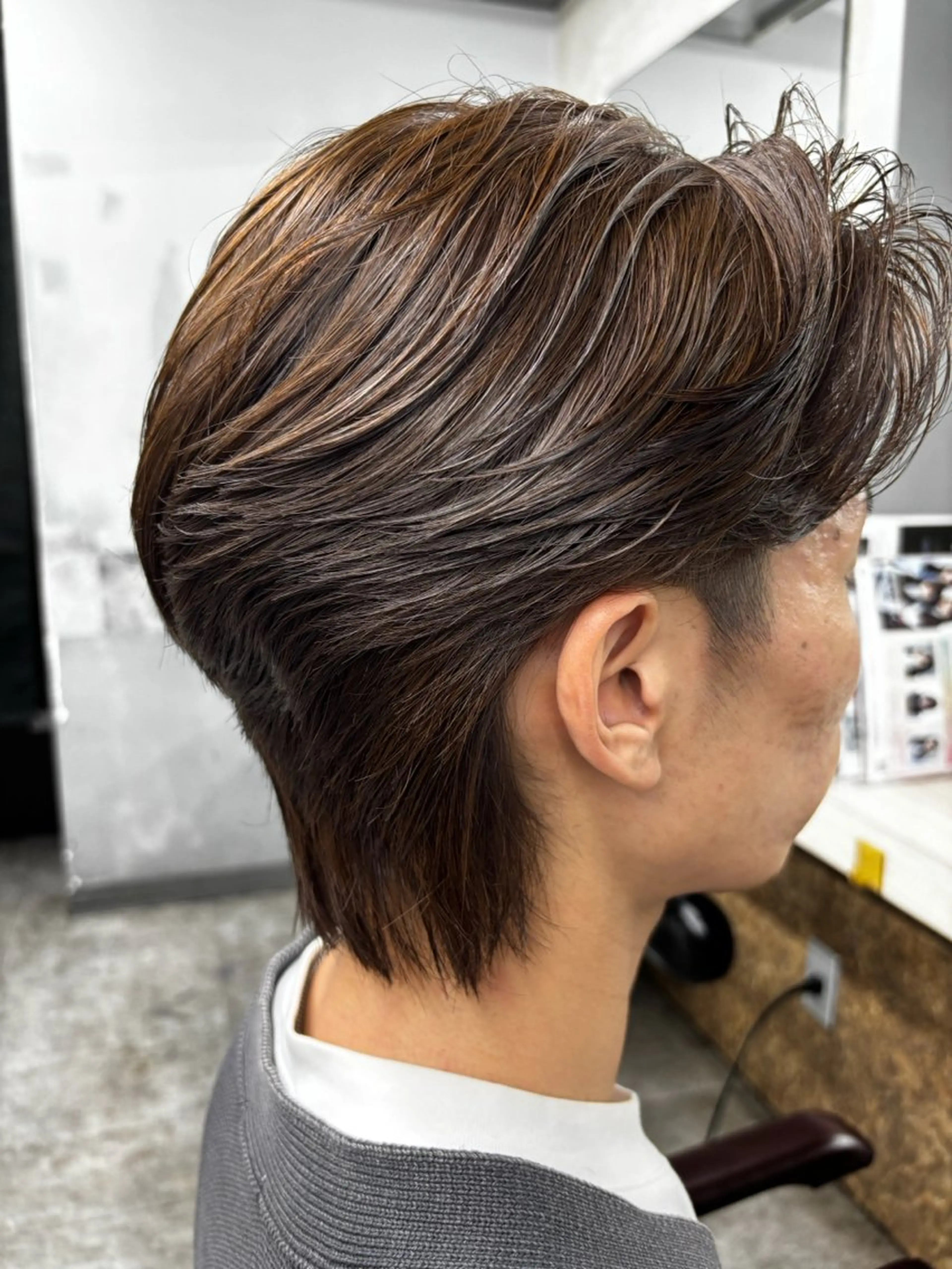 メンズ限定　毛流れニュアンスパーマ＋カットの写真