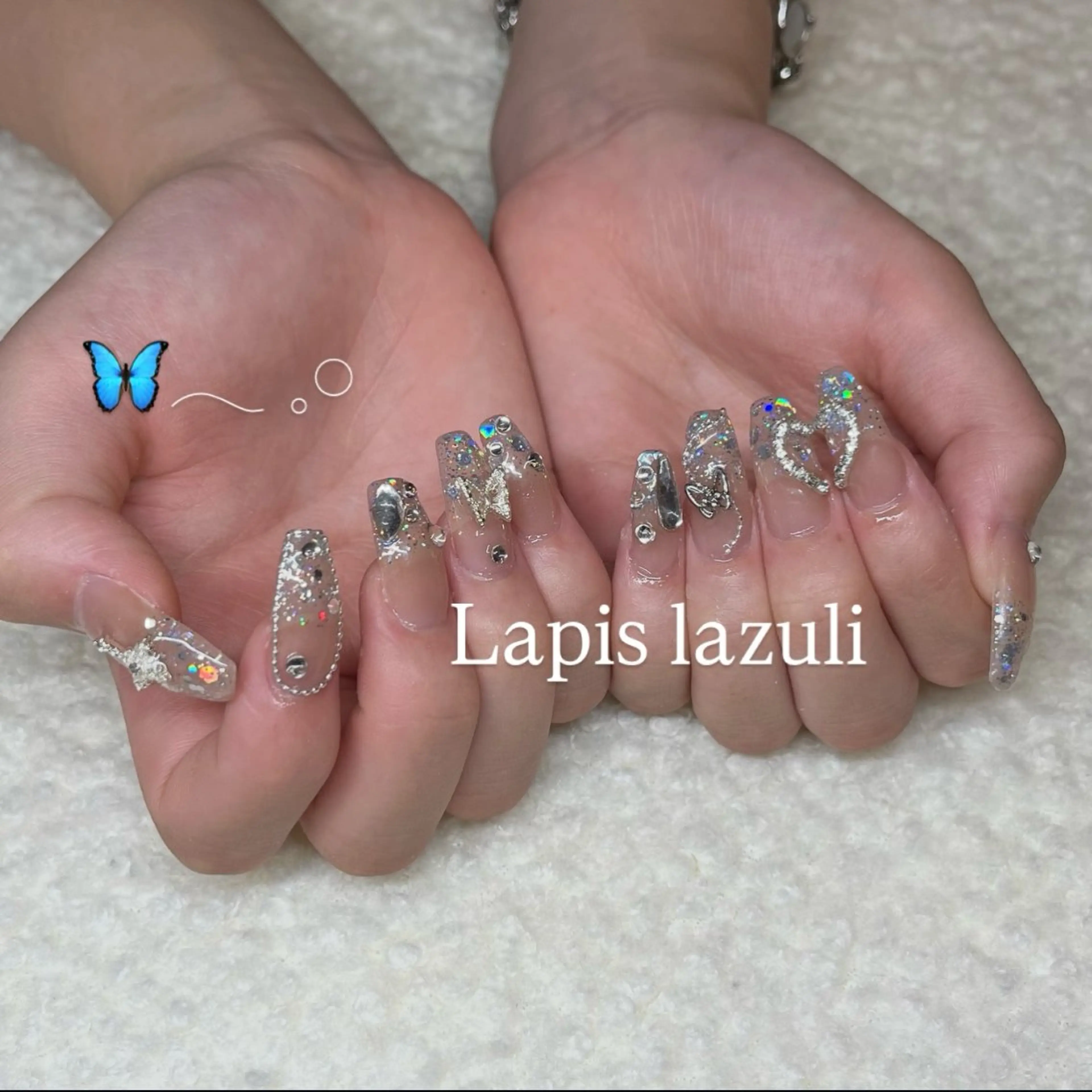 ネイル ハンドネイル YURINA ⋆꙳𝜗𝜚꙳.*‬のネイルデザイン