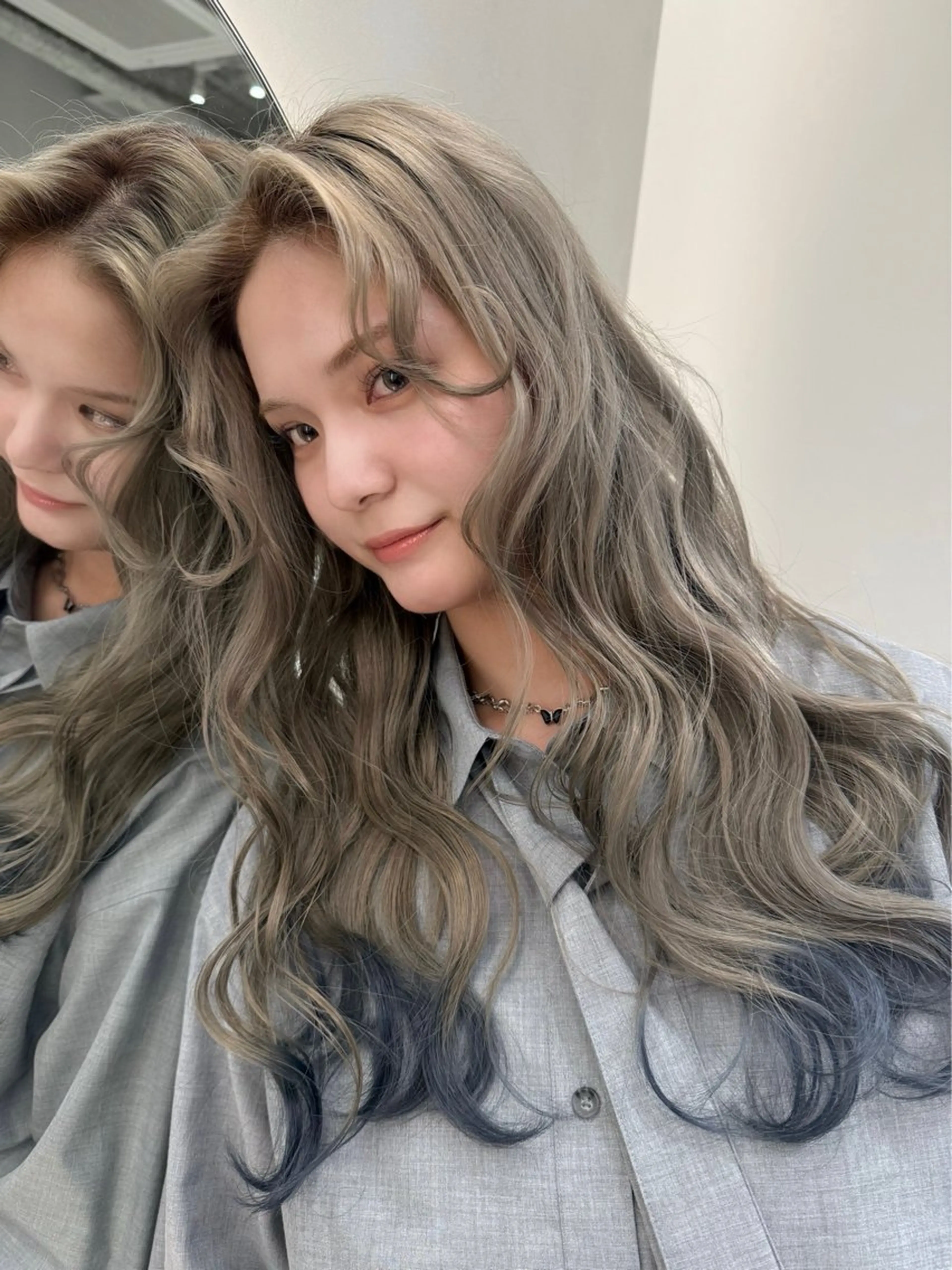 ロング カラー ヘアアレンジ ヘアカラー URUMA❁⃘ SOL_NAGOYAのヘアスタイル