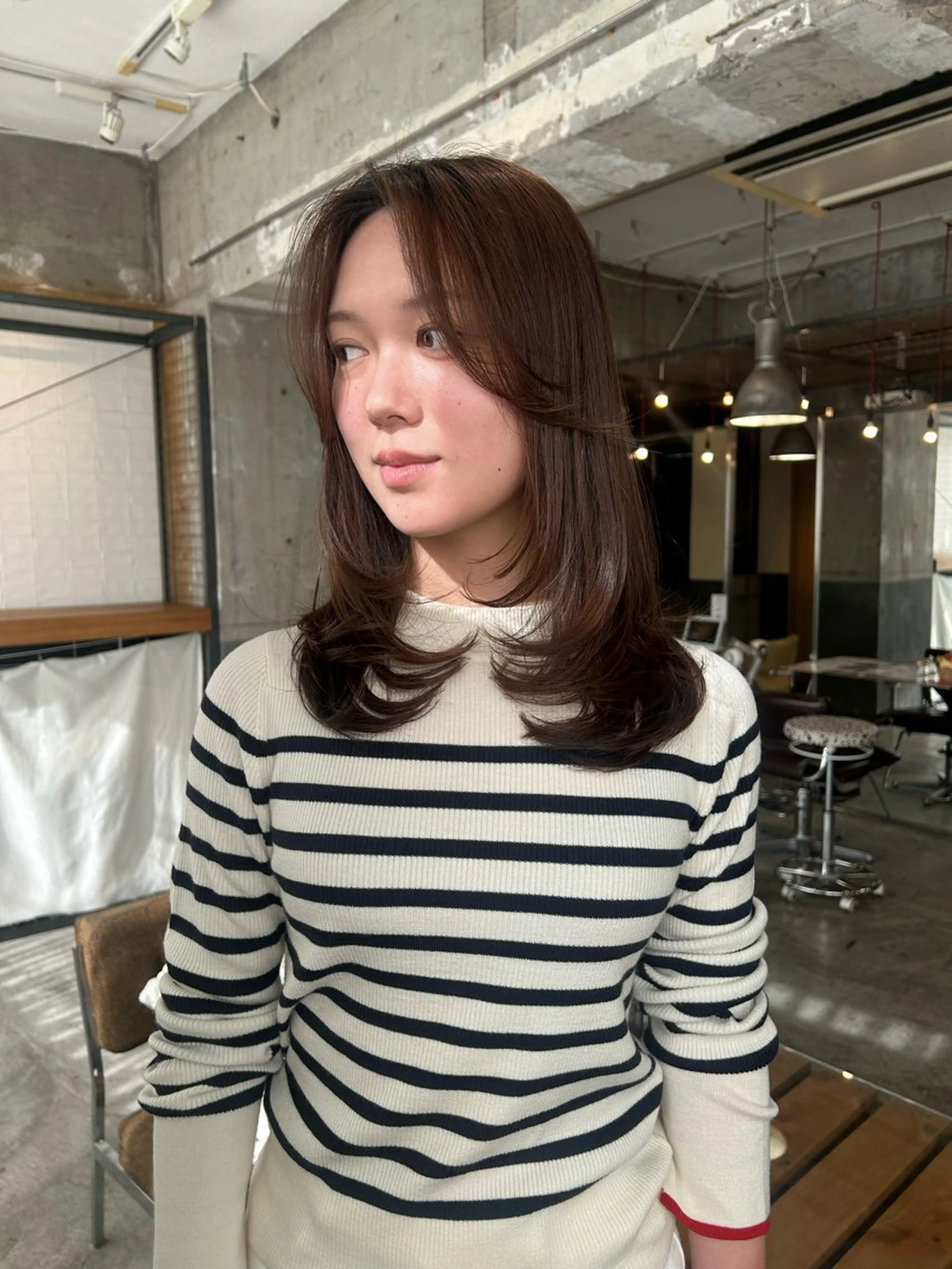 ロング カラー レイヤーカット カット 海外レイヤー /NAGISAのヘアスタイル