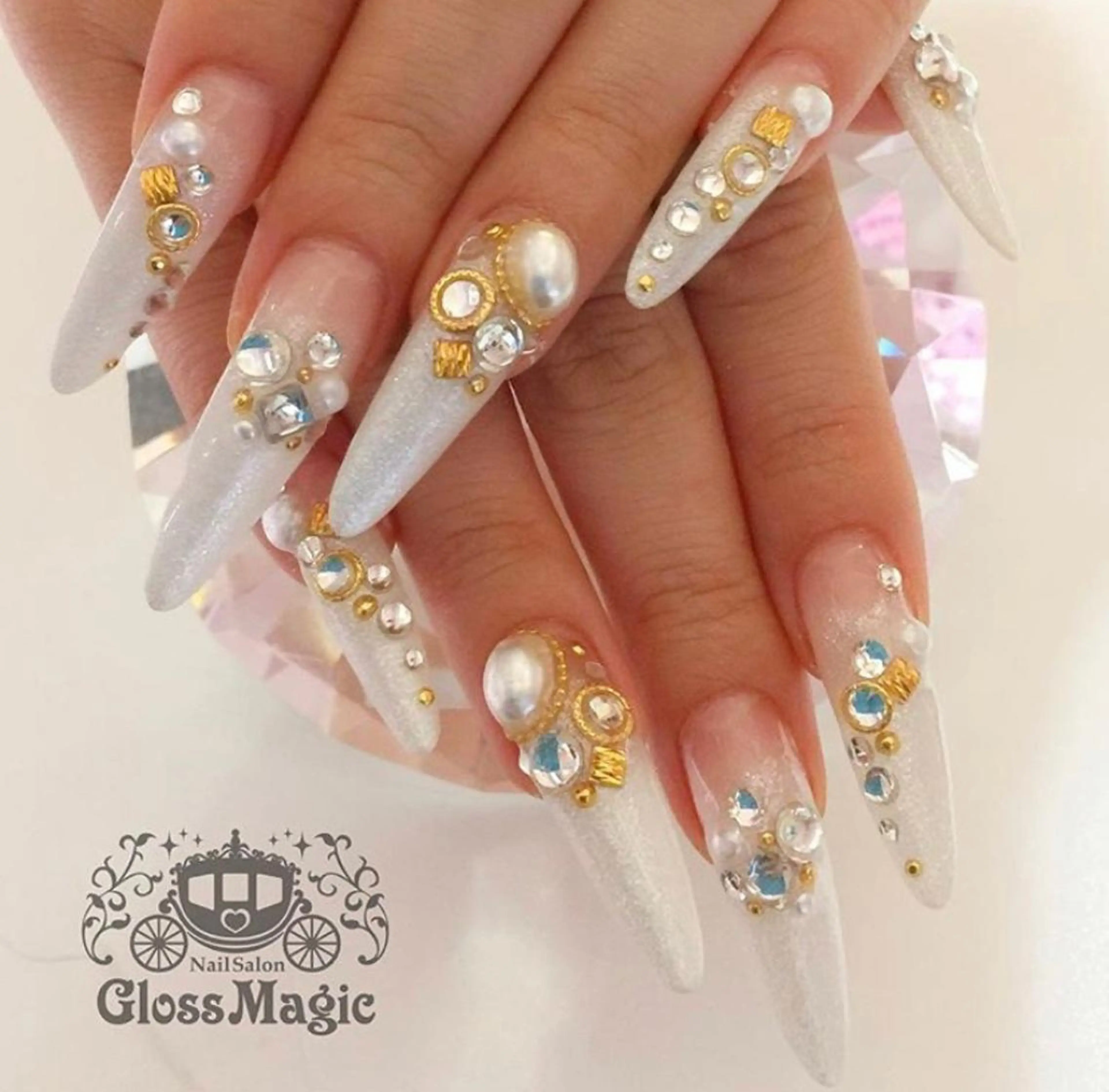 ネイル ロングネイル スカルプネイル ネイルチップ YUN 💅のネイルデザイン