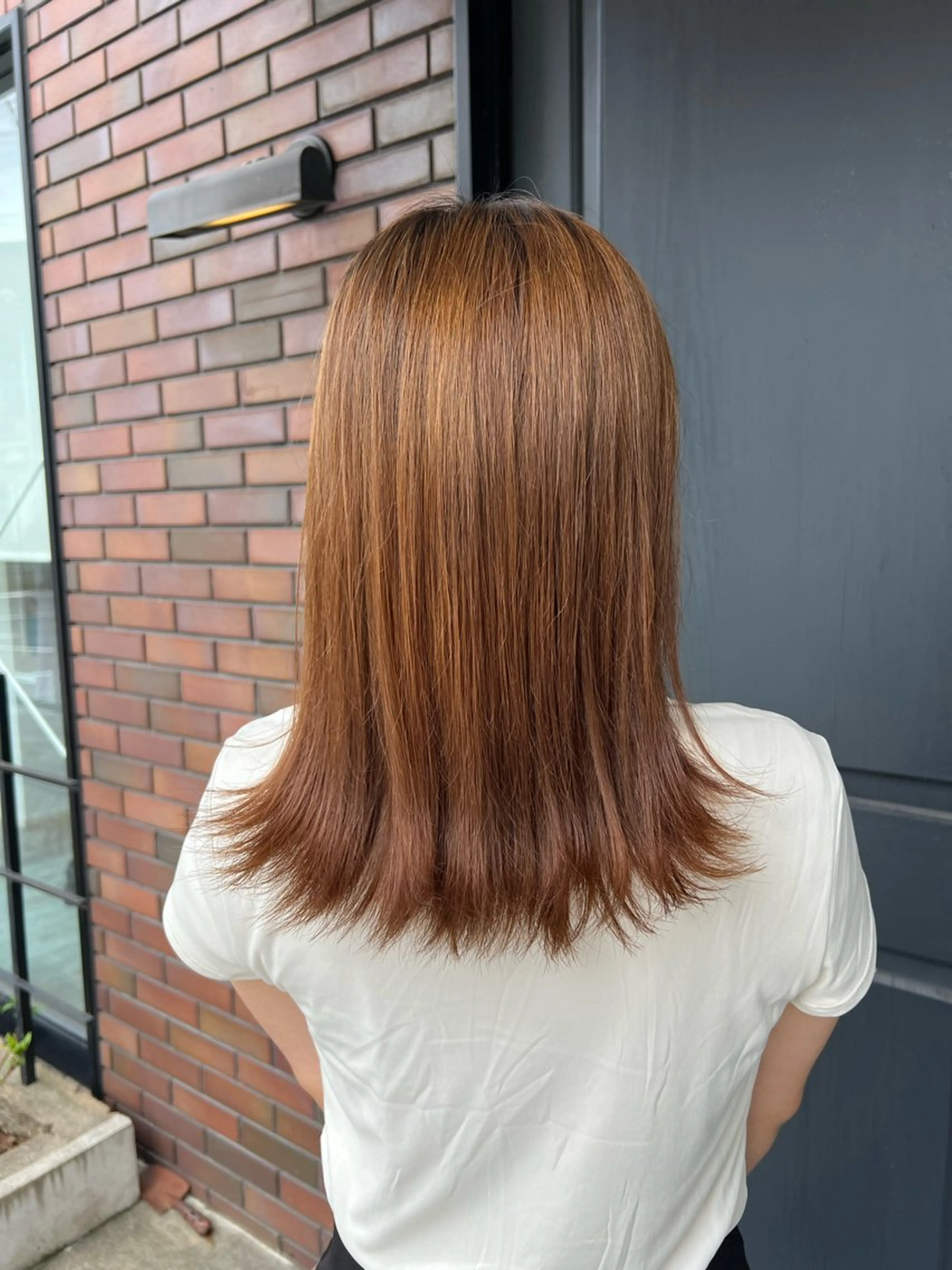 ミディアム 外ハネヘア cyan Amiのヘアスタイル