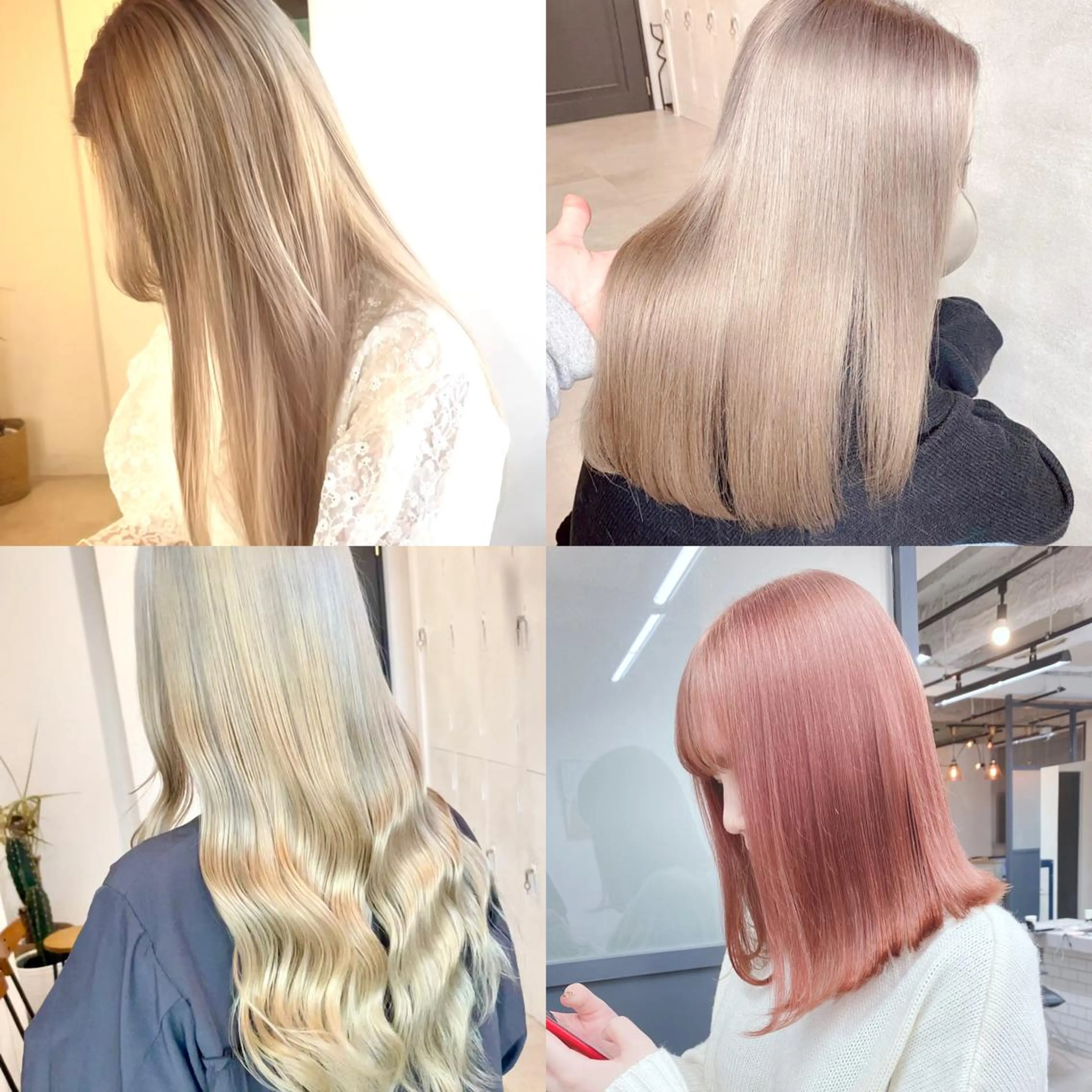 ミディアム カラー ブリーチ ケアブリーチ ハイトーンカラー ヘアカラー トリートメント 難波/心斎橋/ボブ/ 髪質改善/ハイトーンのヘアスタイル