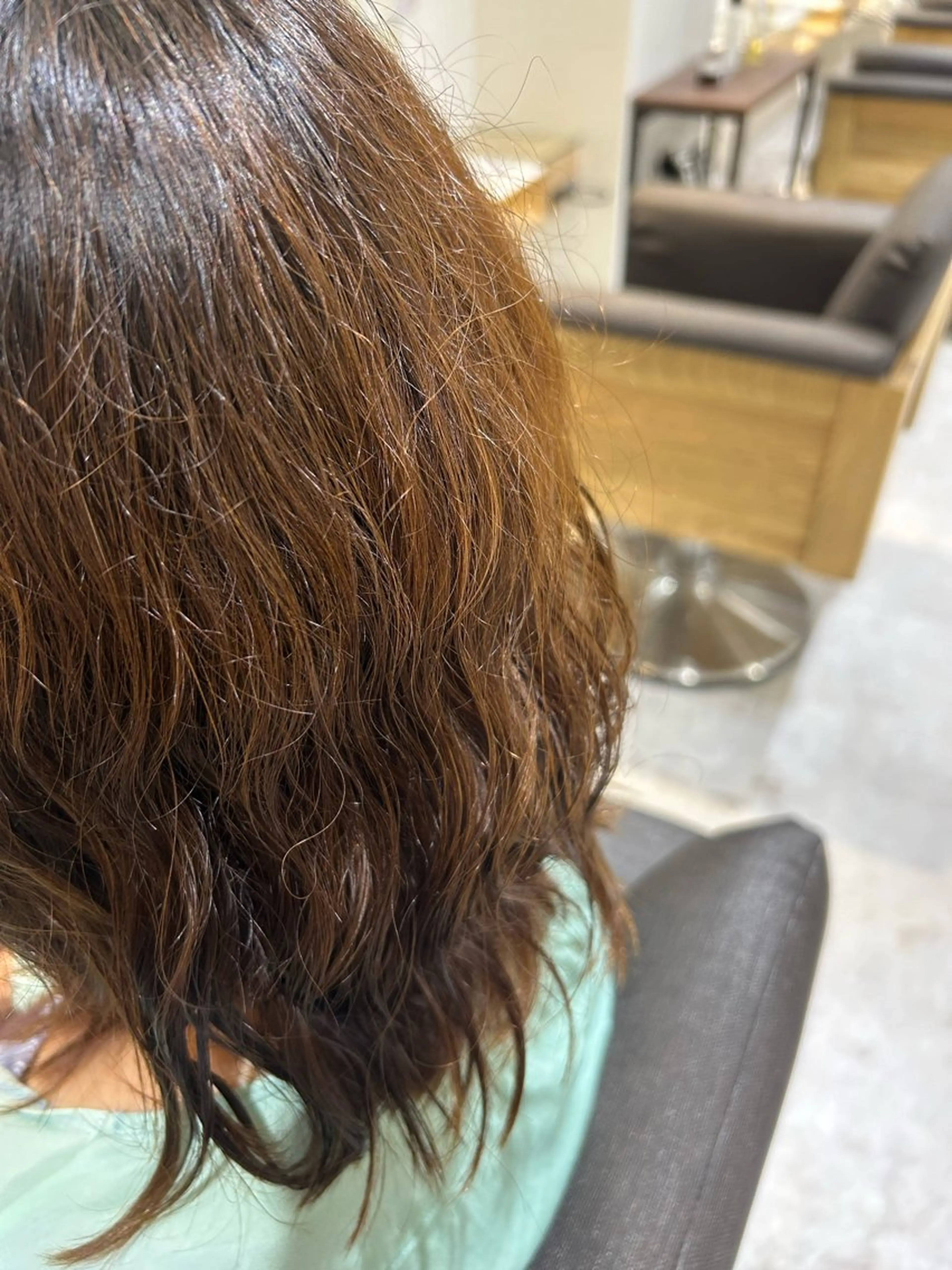 セミロング セミロングパーマ レイヤーカット 玉田 千智のヘアスタイル