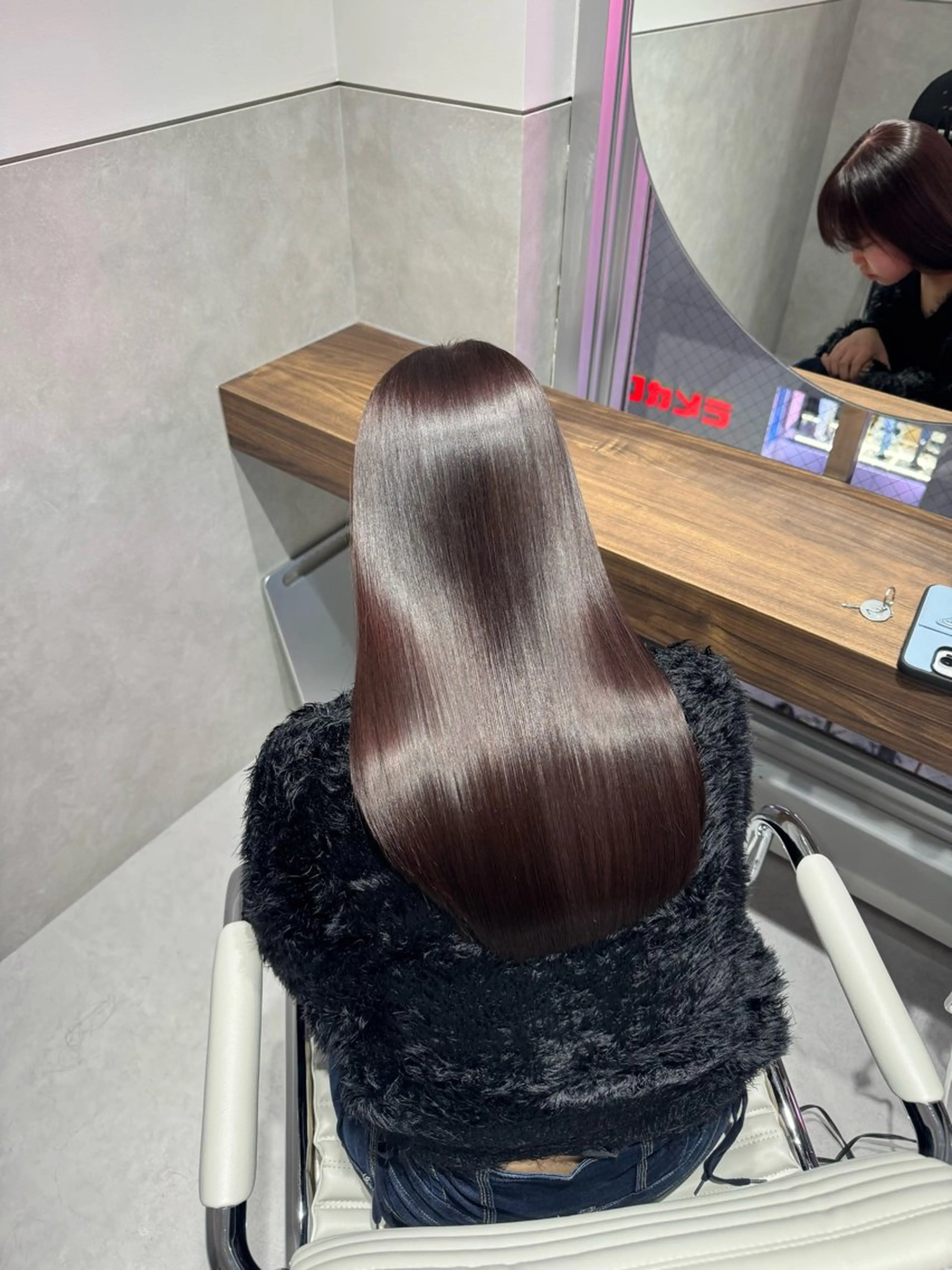 ロング 髪質改善 韓国風ヘア 縮毛矯正 SALOWIN east店6F所属・TAKUMI 【美髪特化】のヘアスタイル